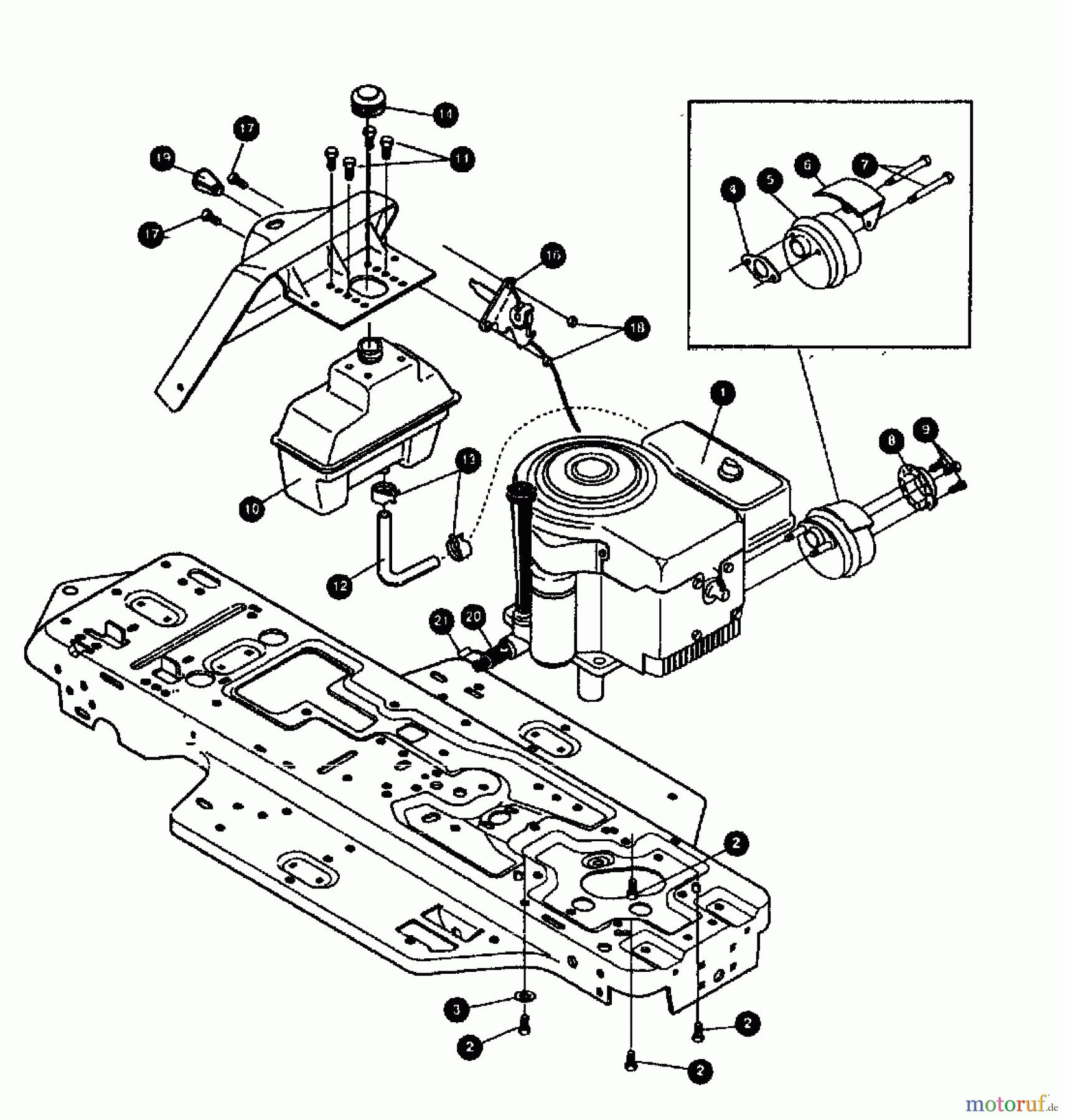  Gutbrod Lawn tractors RSB 80-12 00097.07  (1994) Engine accessories