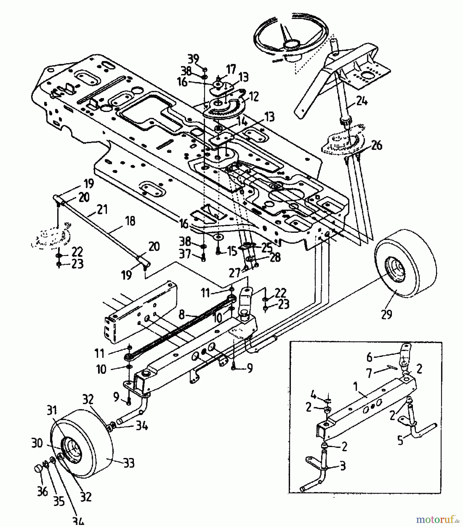  Gutbrod Lawn tractors RSB 80-12 00097.07  (1994) Front axle