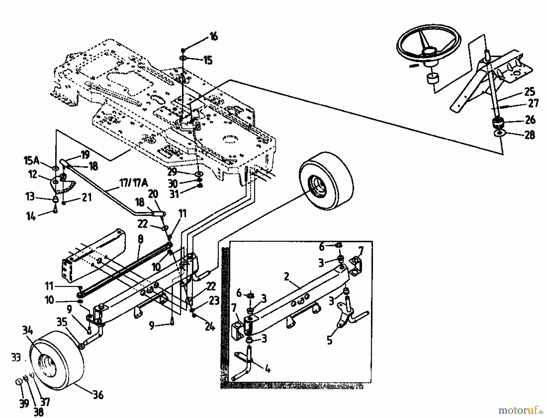  Gutbrod Lawn tractors RSB 110-16 H 00097.02  (1994) Front axle