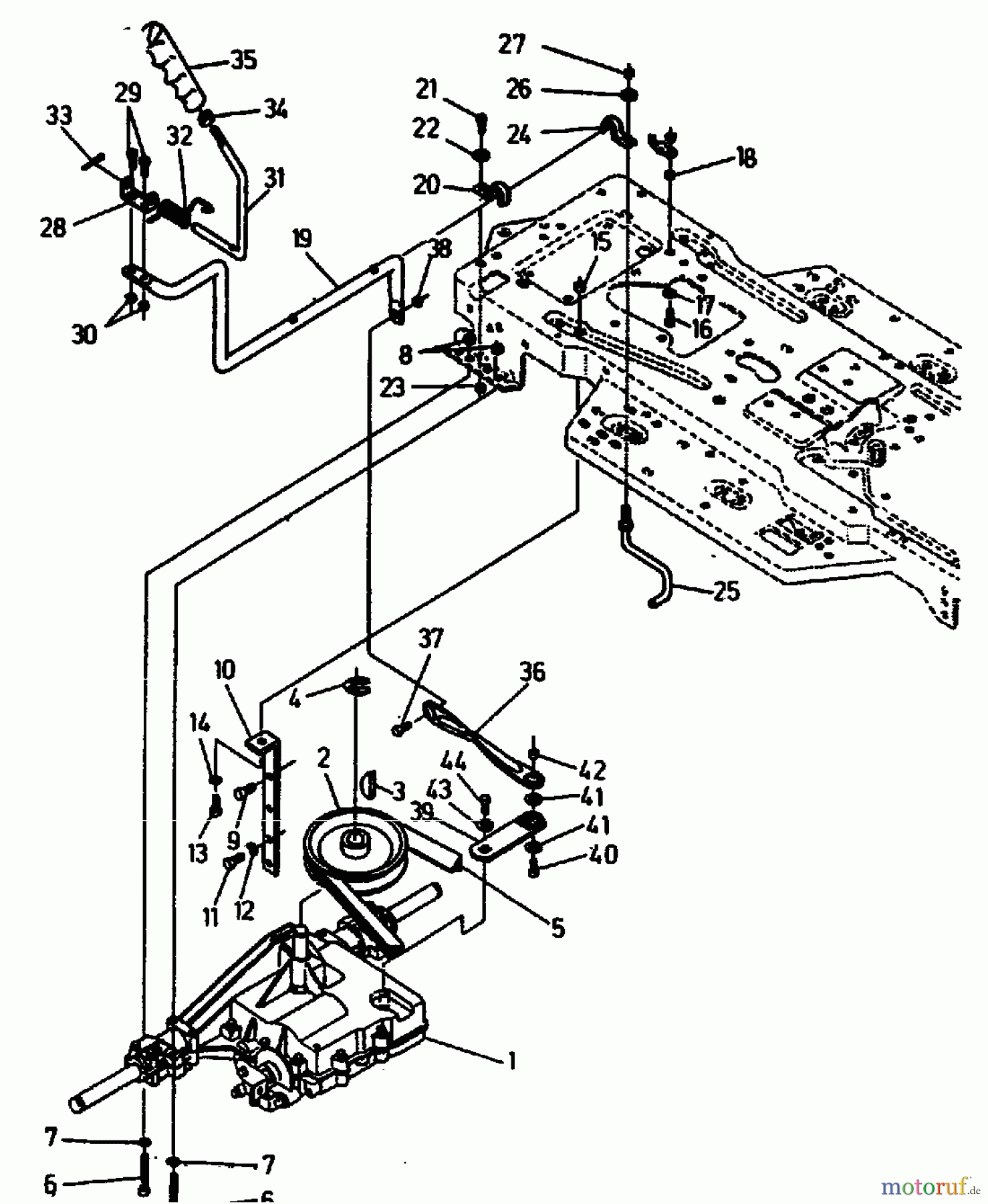  Gutbrod Lawn tractors RSB 100-12 00097.05  (1994) Gearbox