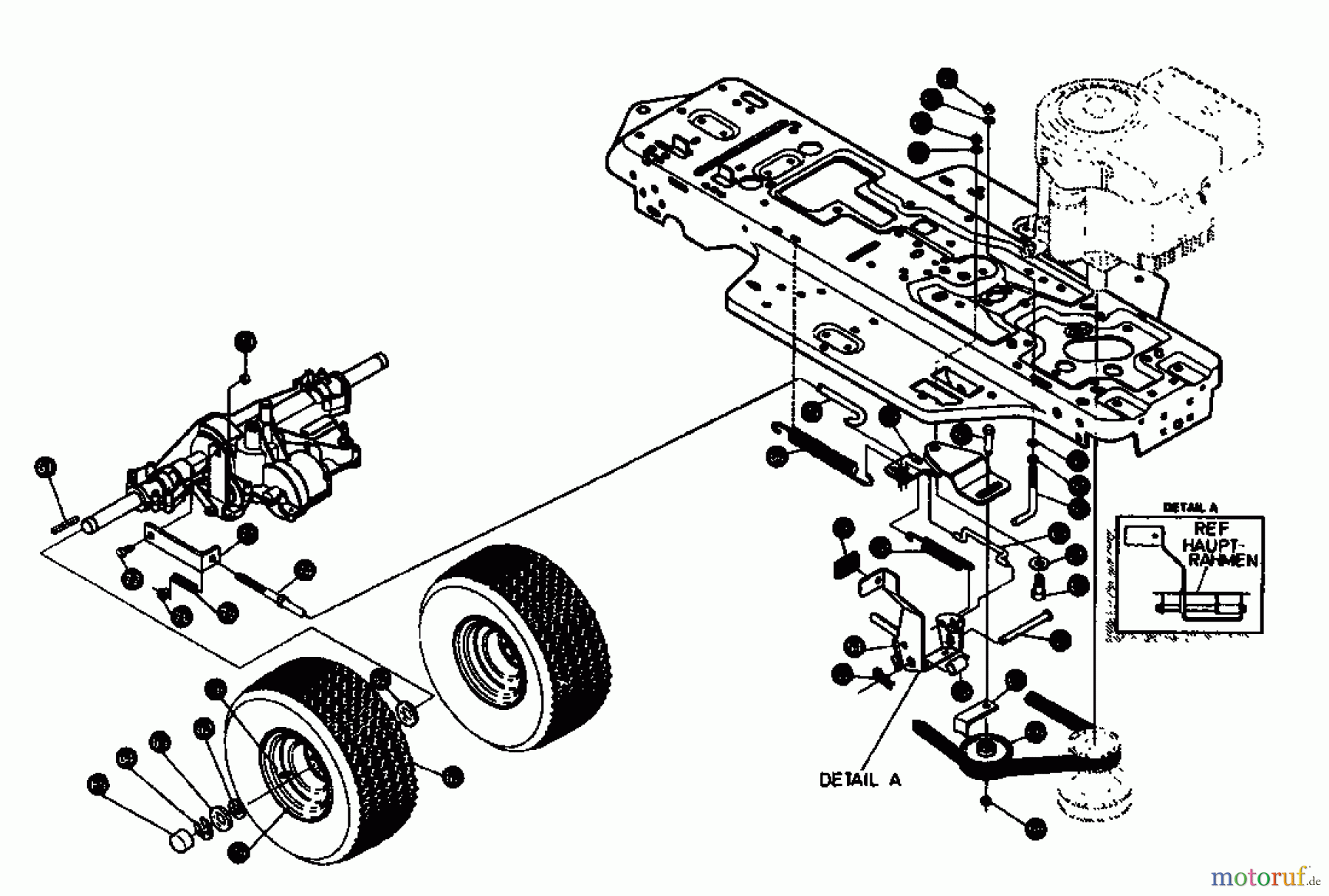  Gutbrod Lawn tractors RSB 80-10 04015.09  (1994) Pedals, Rear wheels 18x6.5