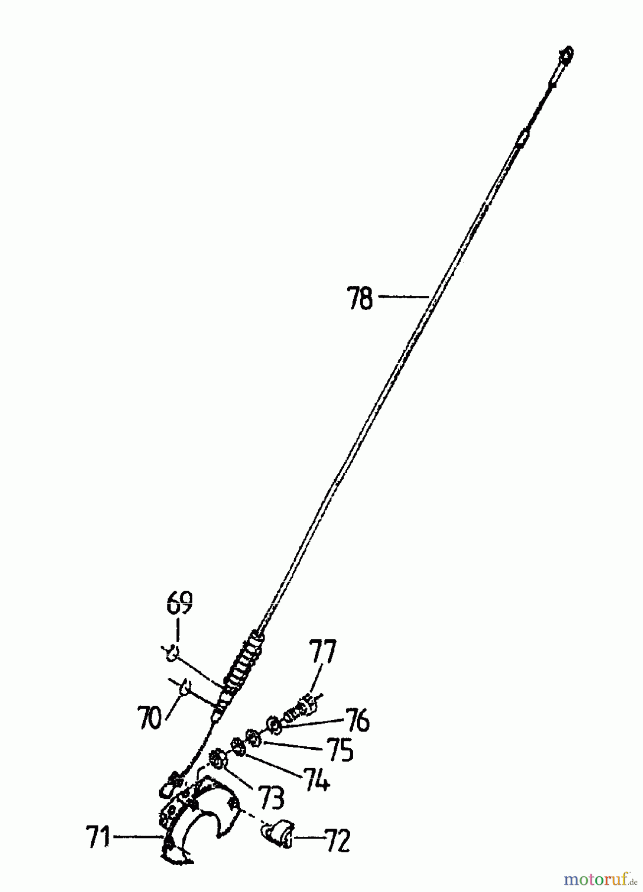  Gutbrod Tillers MK 65-30 07520.01  (1995) Clutch cable