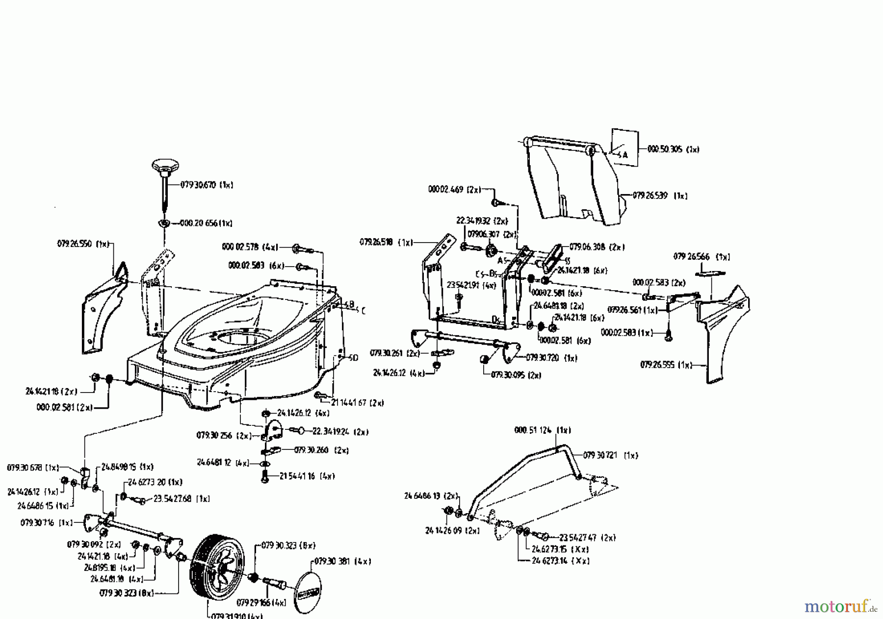  Gutbrod Electric mower HE 42 L 04030.02  (1995) Basic machine