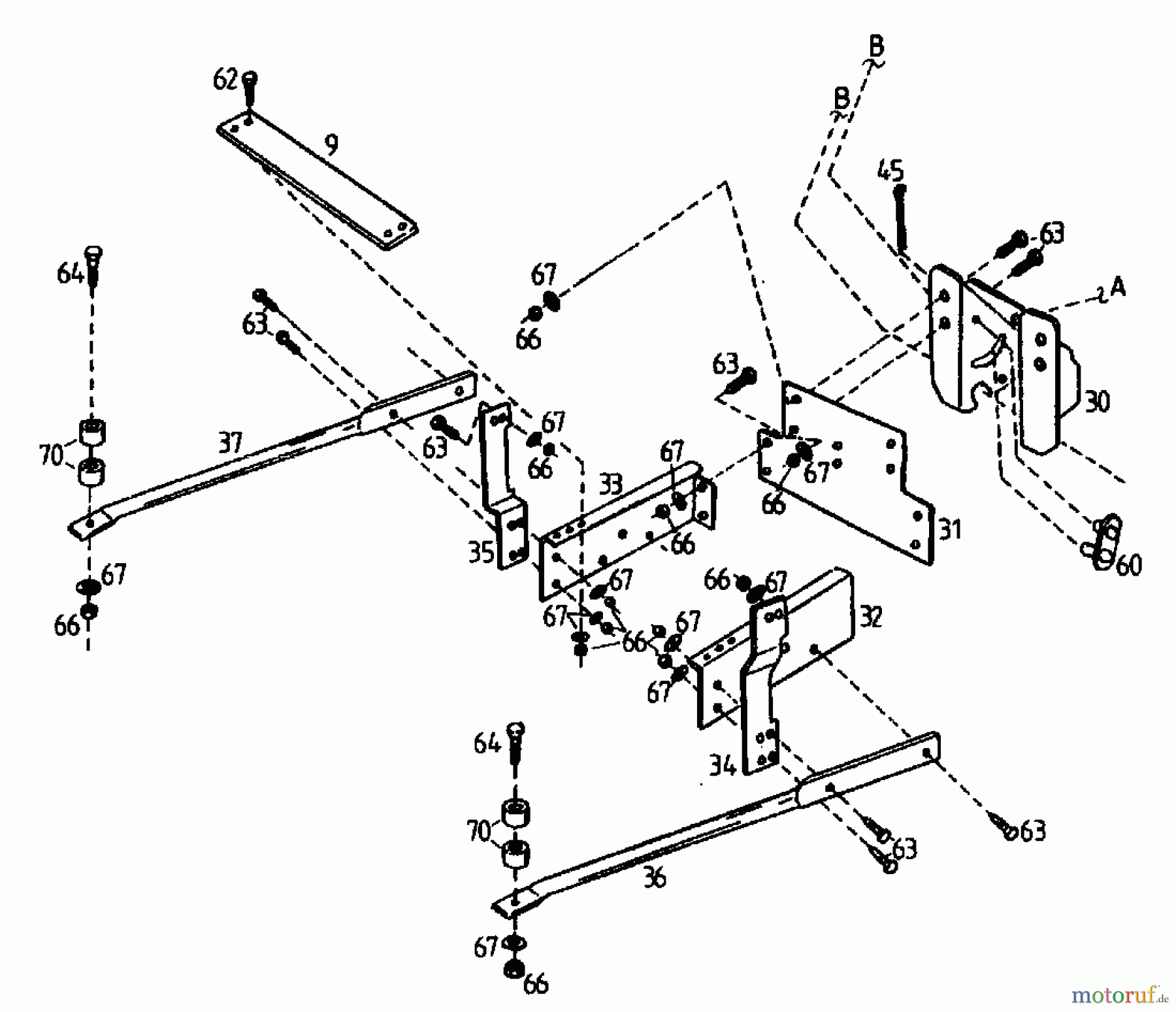  MTD Accessories Accessories garden and lawn tractors Snow blade RS 100-12 04015.06  (1995) Frame