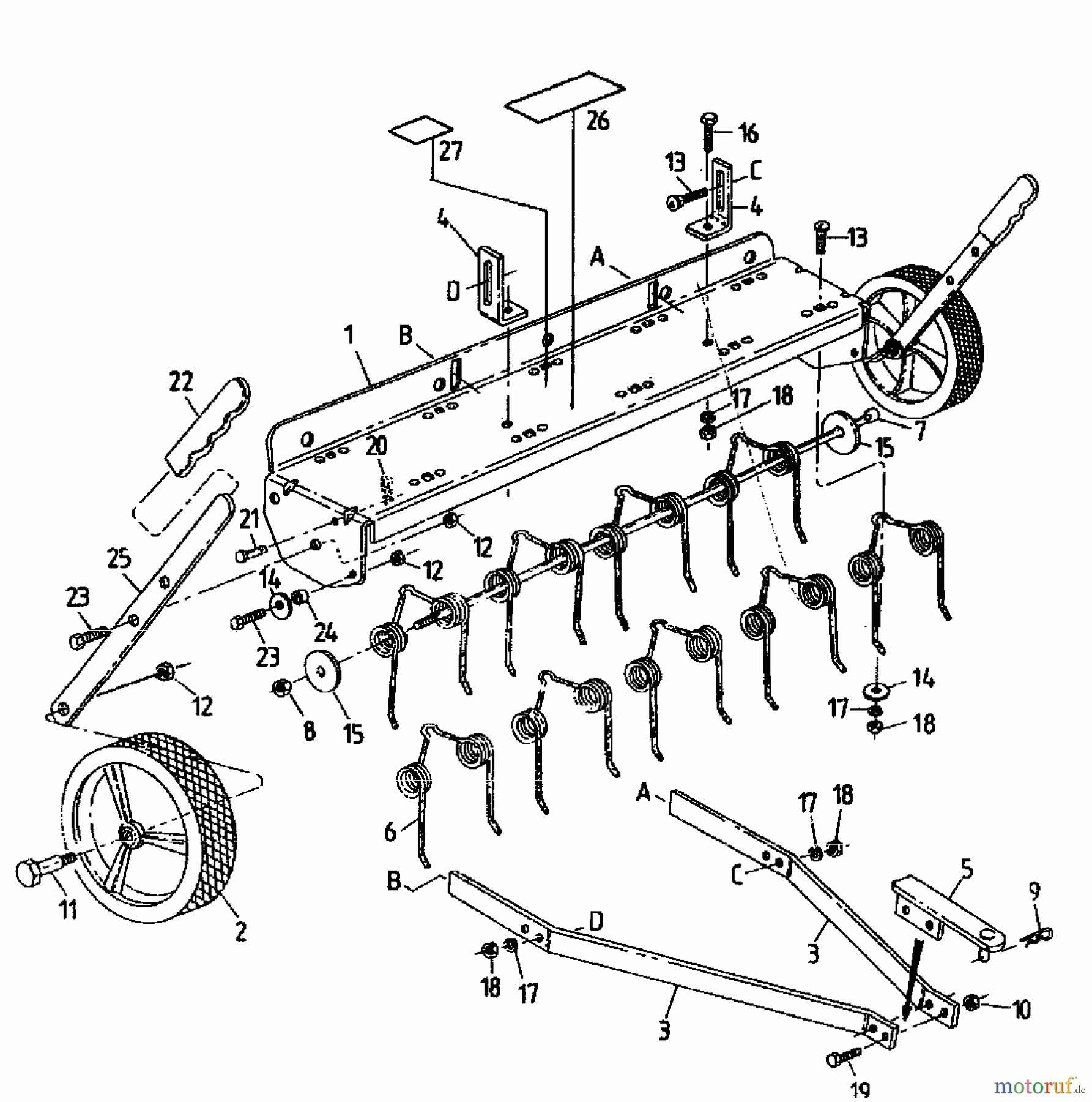  MTD Accessories Accessories garden and lawn tractors Groomer RSK 100 04012.05  (1995) Basic machine