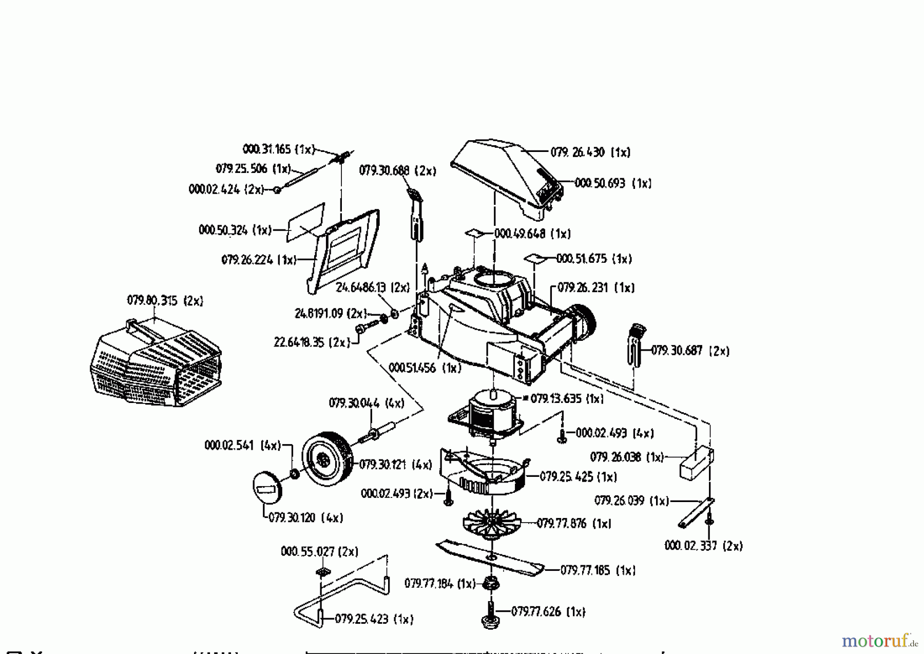  Golf Electric mower 232 HE 02823.06  (1995) Basic machine