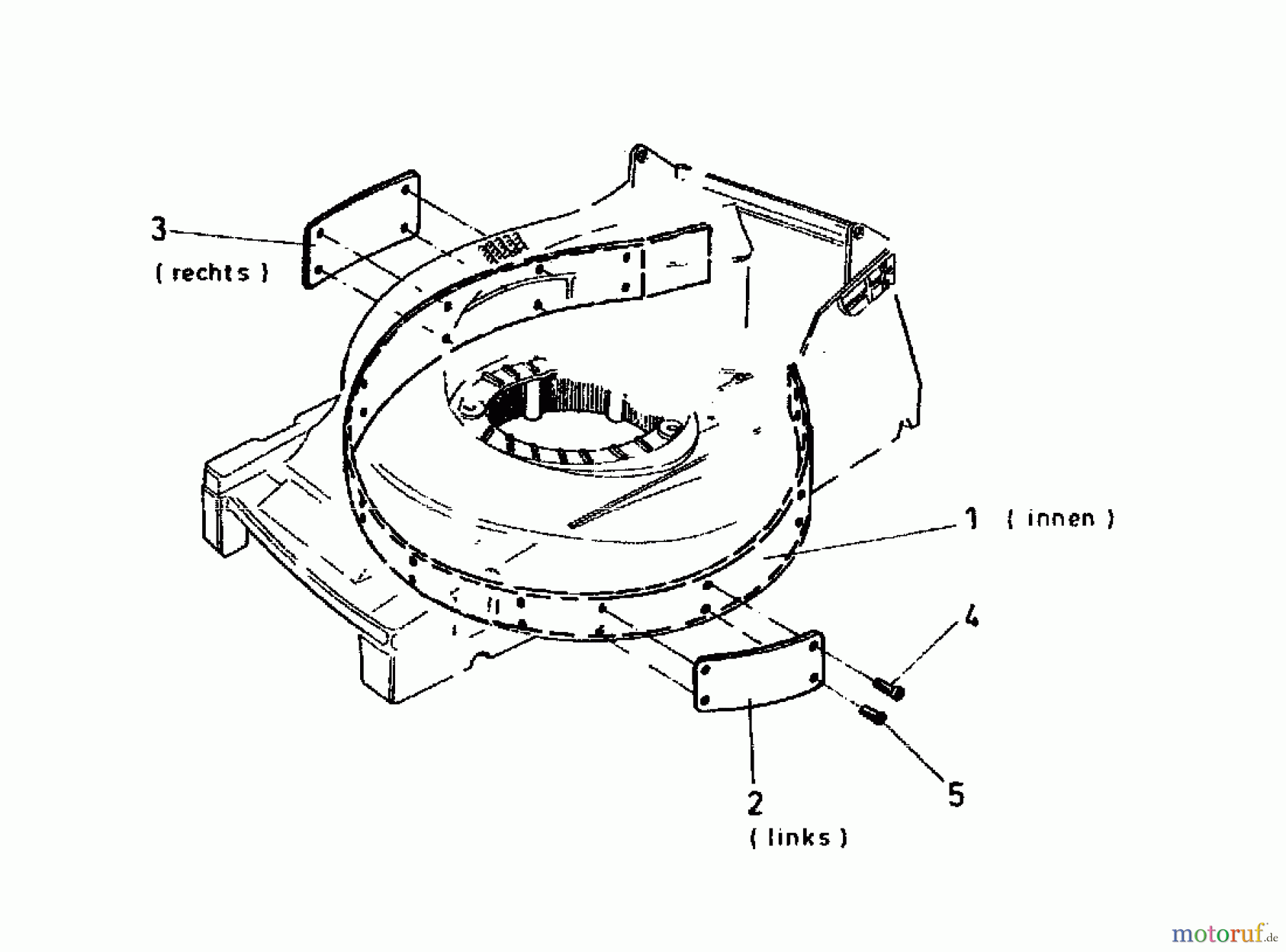  Gutbrod Petrol mower self propelled MH 534 PR 04017.03  (1996) Deck housing