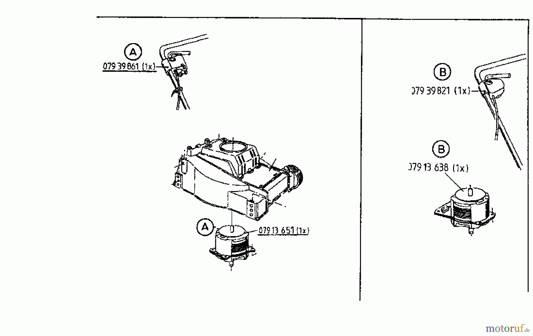  Golf Electric mower Fun 04039.05  (1996) Handle