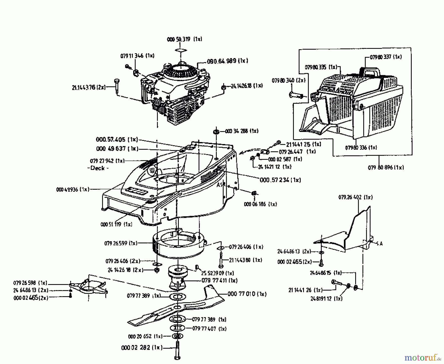  Gutbrod Petrol mower self propelled HB 48 R 02815.07  (1996) Basic machine