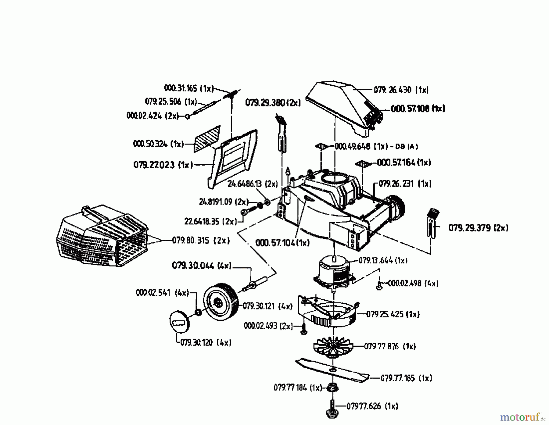  Golf Electric mower 232 HE 02823.09  (1996) Basic machine