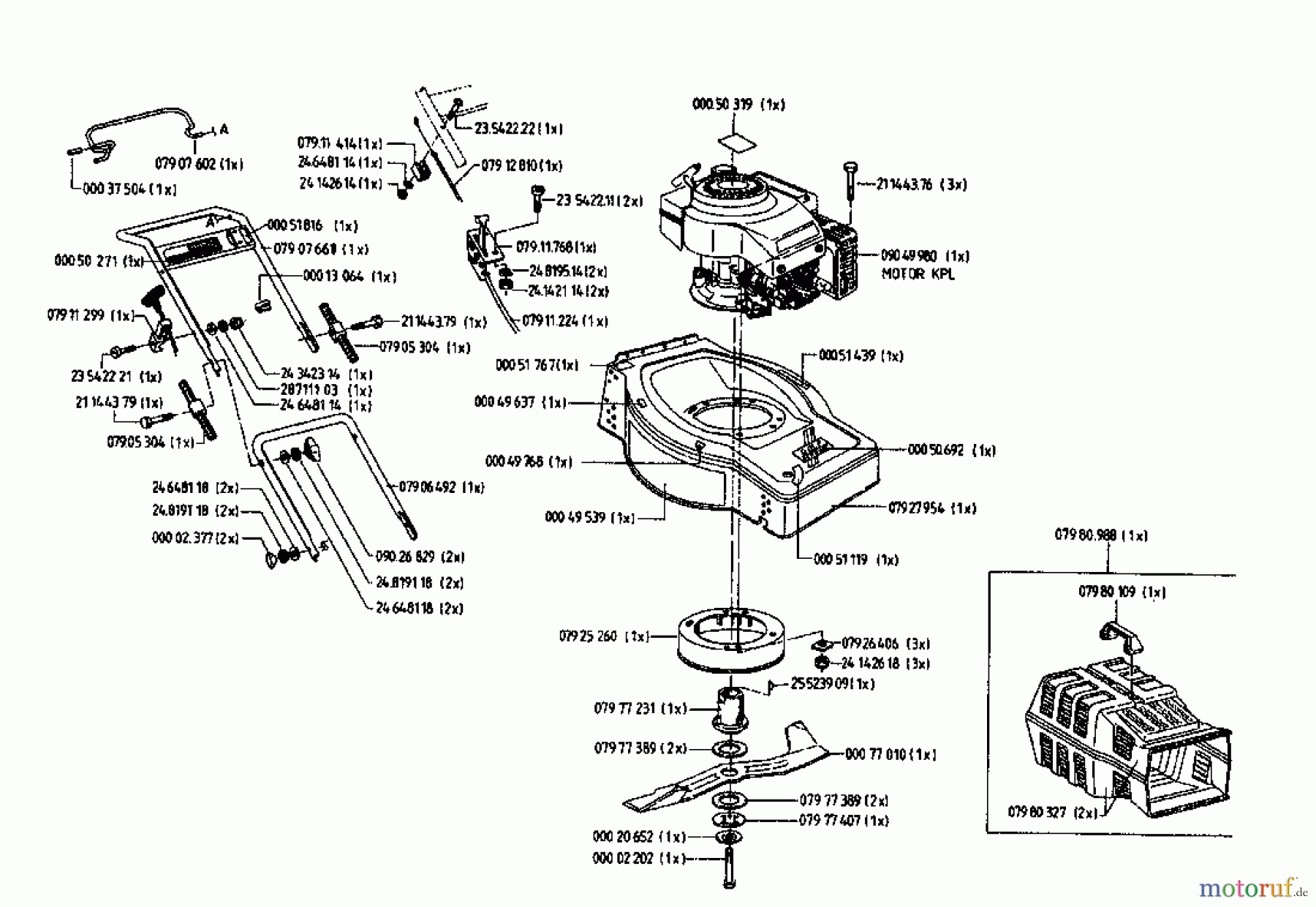  Golf Petrol mower 445 HLS 4 04026.06  (1996) Basic machine