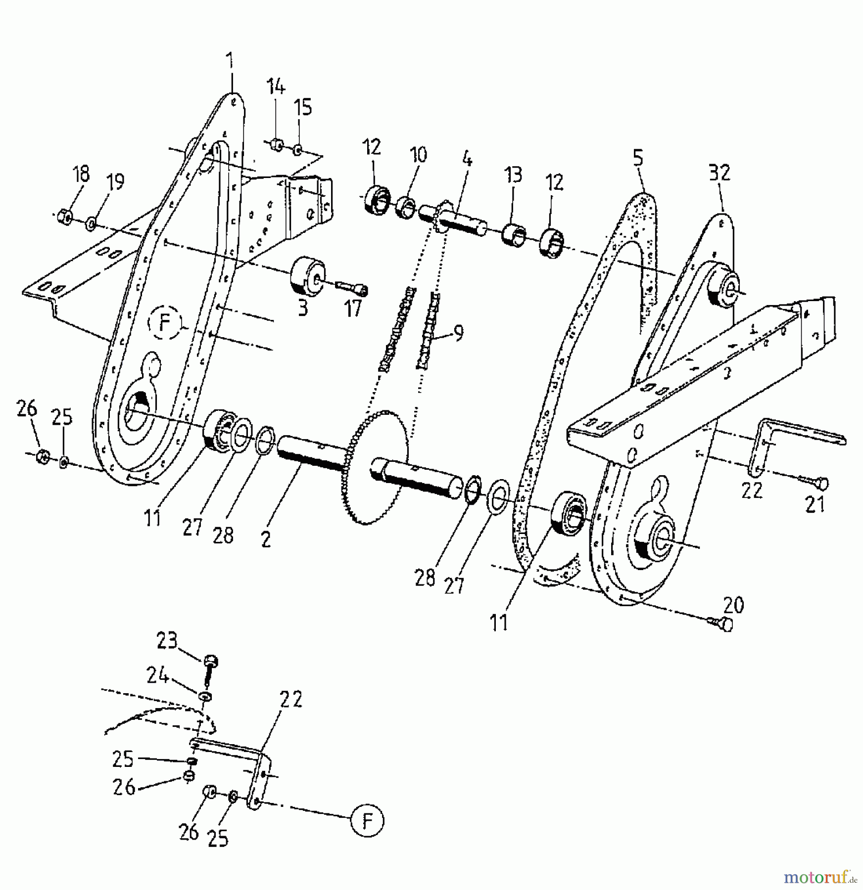  Gutbrod Tillers MB 62-35 07518.05  (1997) Chain case