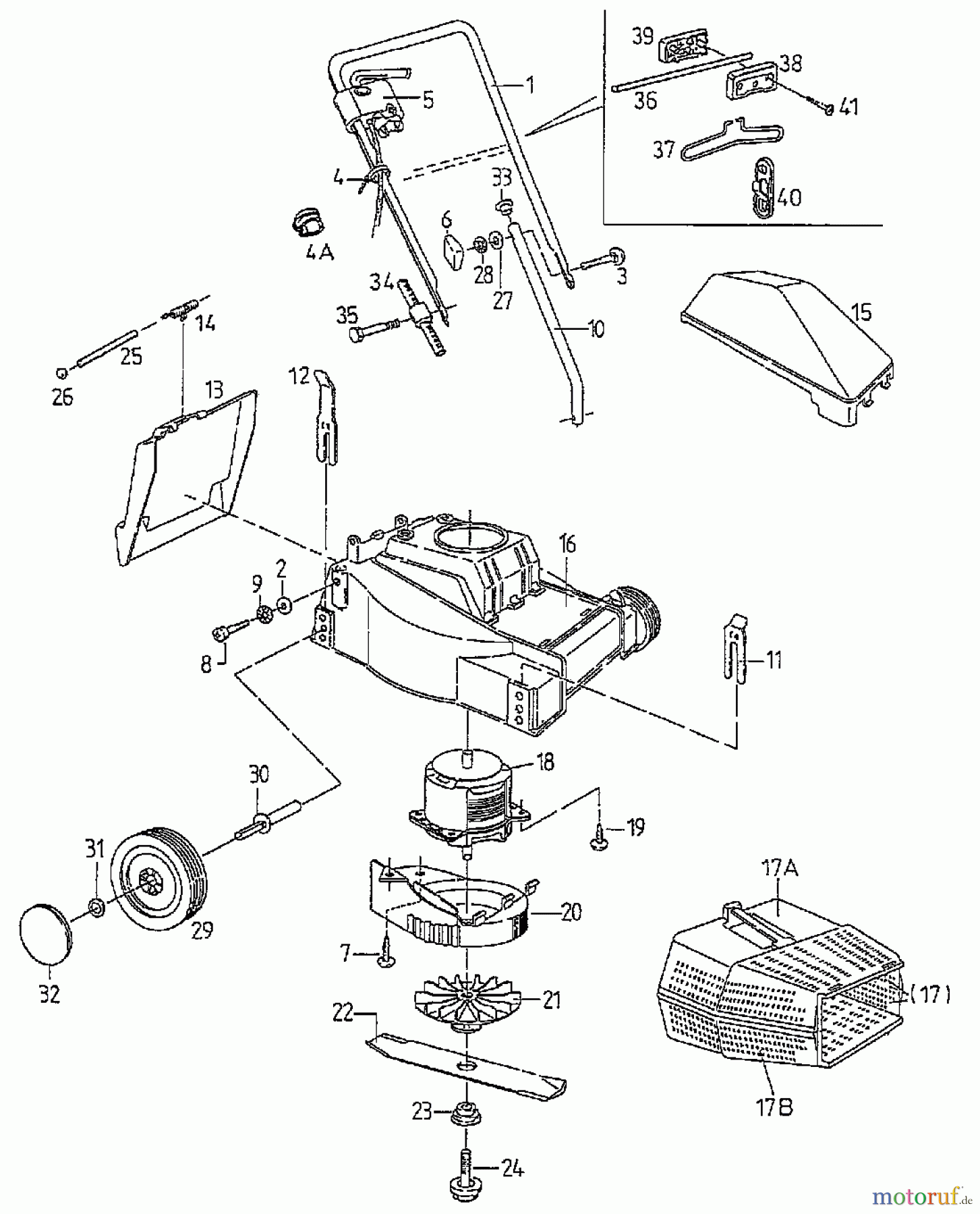  Floraself Electric mower 932 E 04039.09  (1997) Basic machine