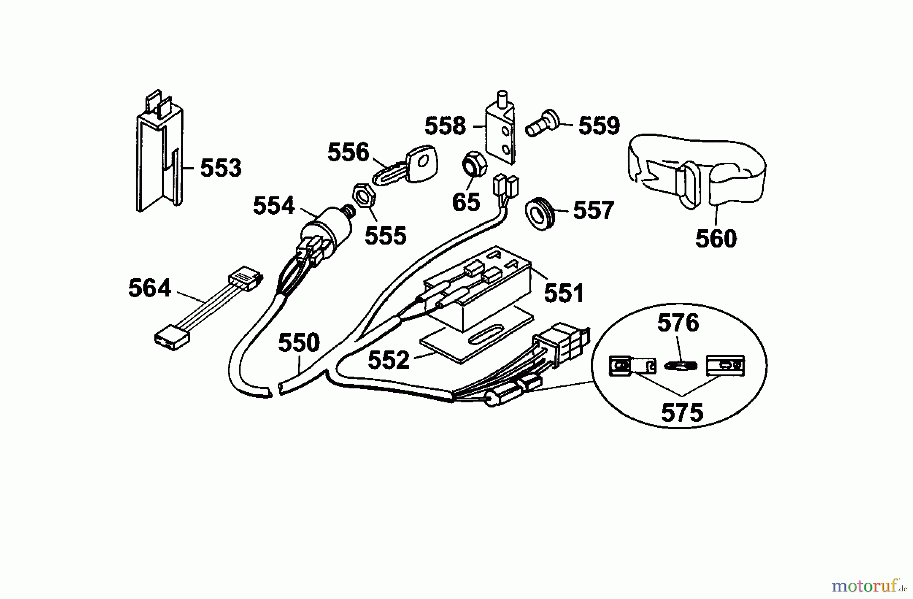  Wolf-Garten Scooter Scooter SV 4 6155000 Series C  (2003) Harness SV 4