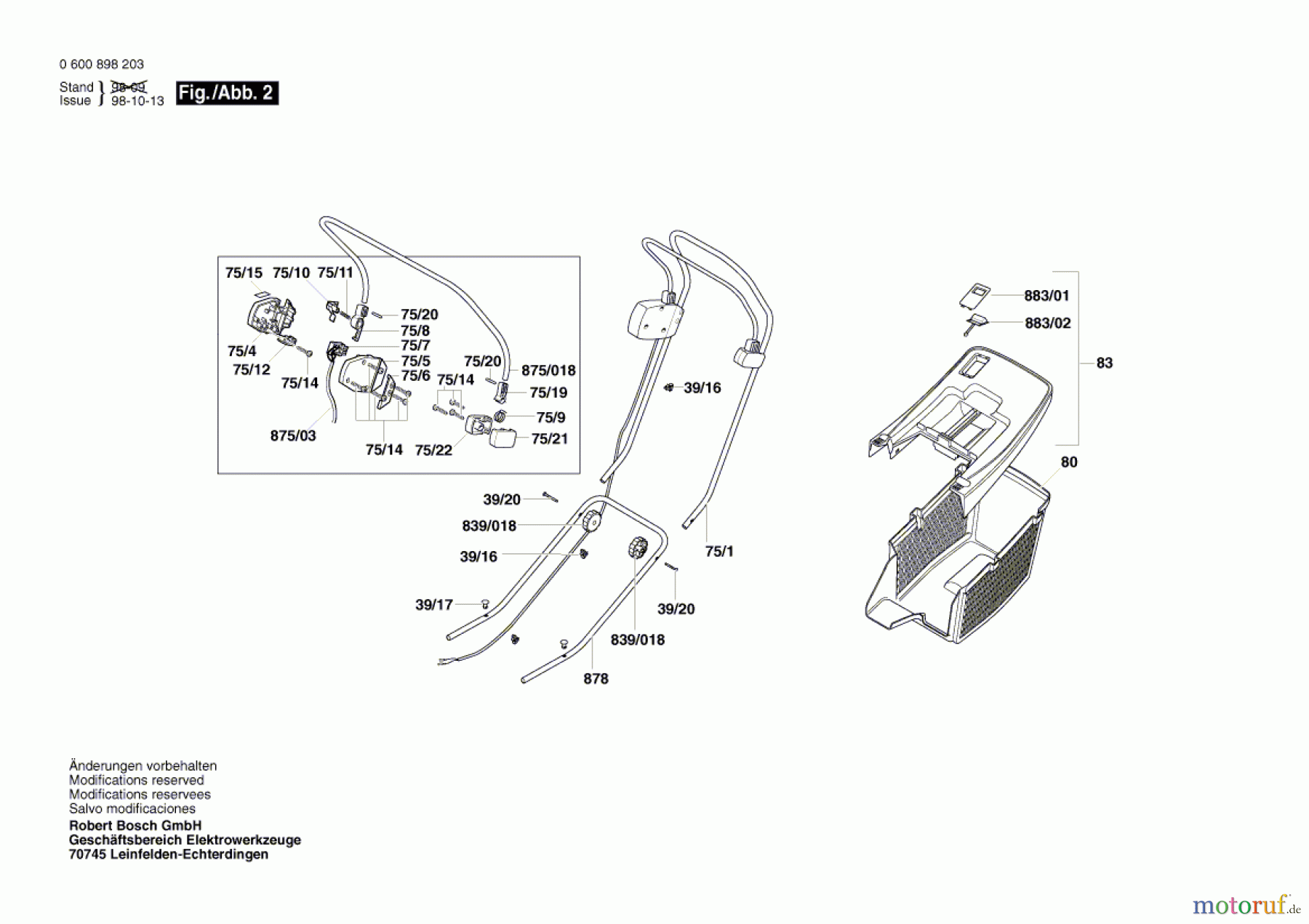  Bosch Gartengeräte Rasenmäher ARM 32-17 ACCU Seite 2