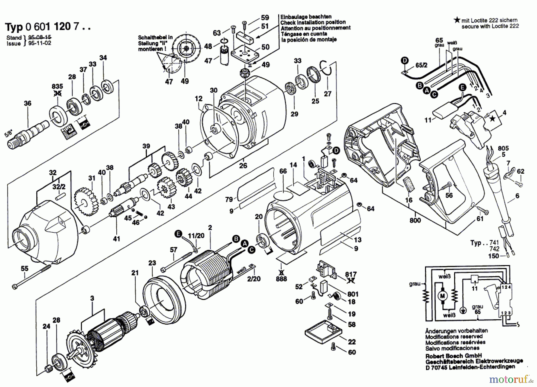  Bosch Werkzeug Bohrmaschine ELECTRONIC Seite 1