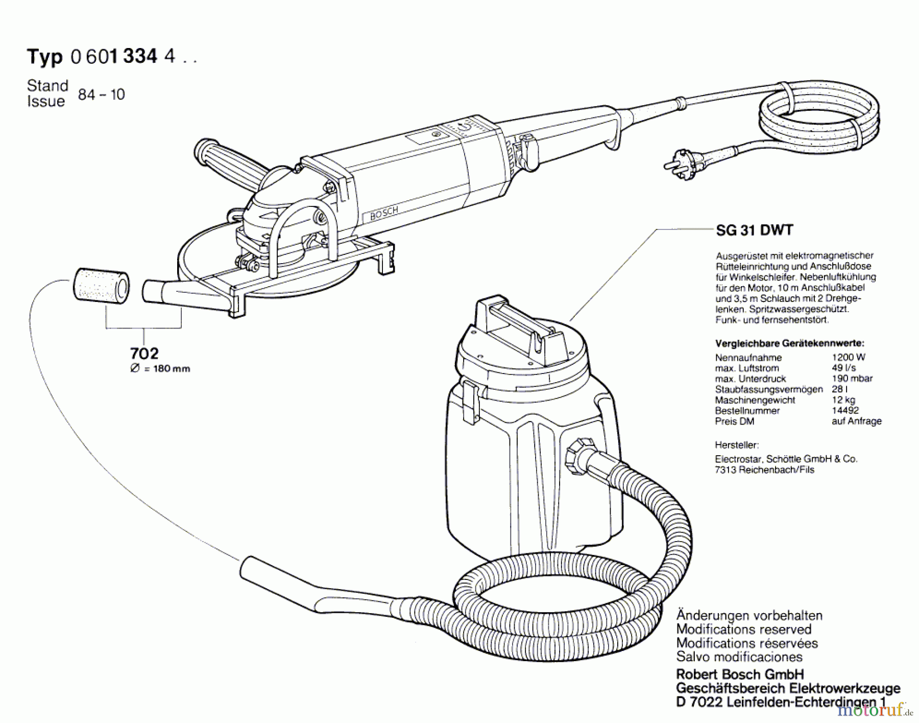  Bosch Werkzeug Winkelschleifer ---- Seite 4