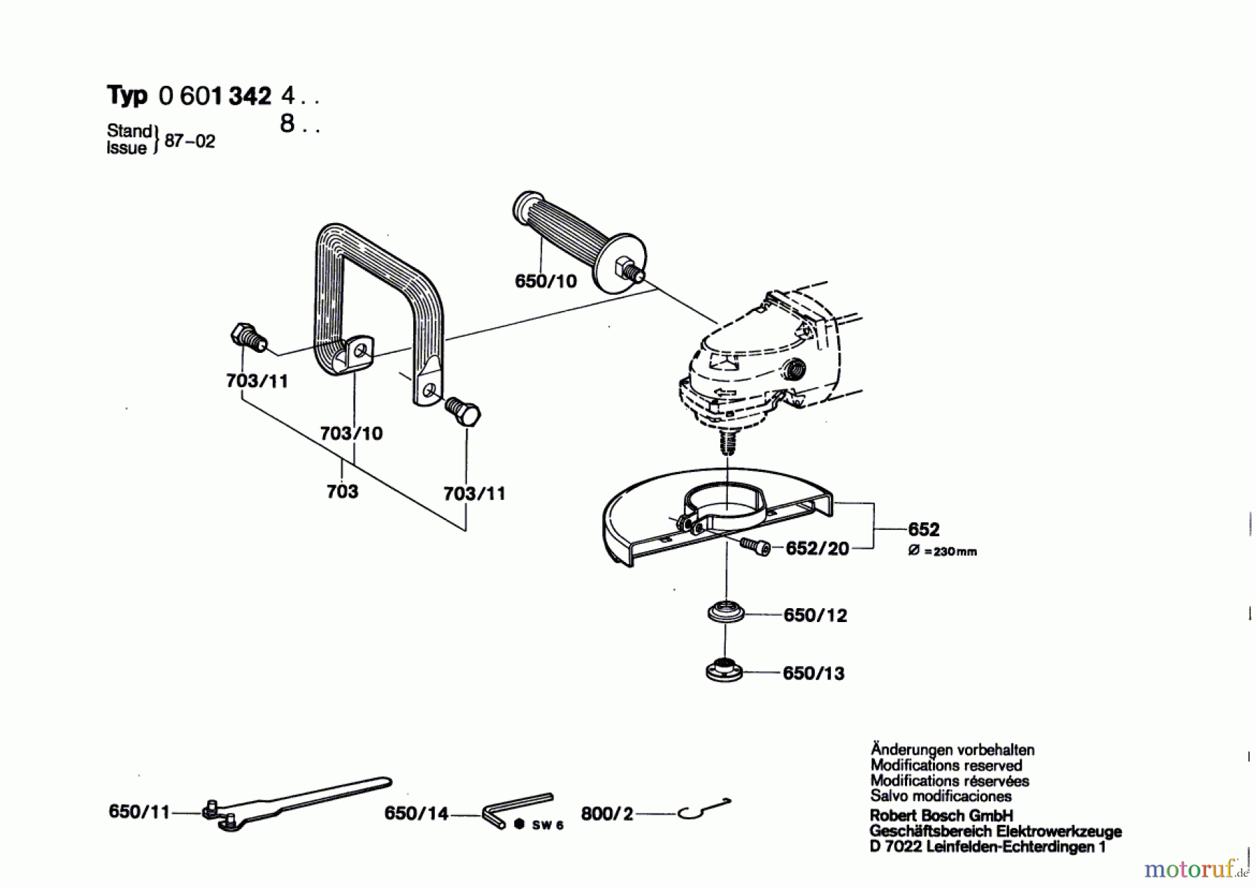  Bosch Werkzeug Winkelschleifer ---- Seite 2