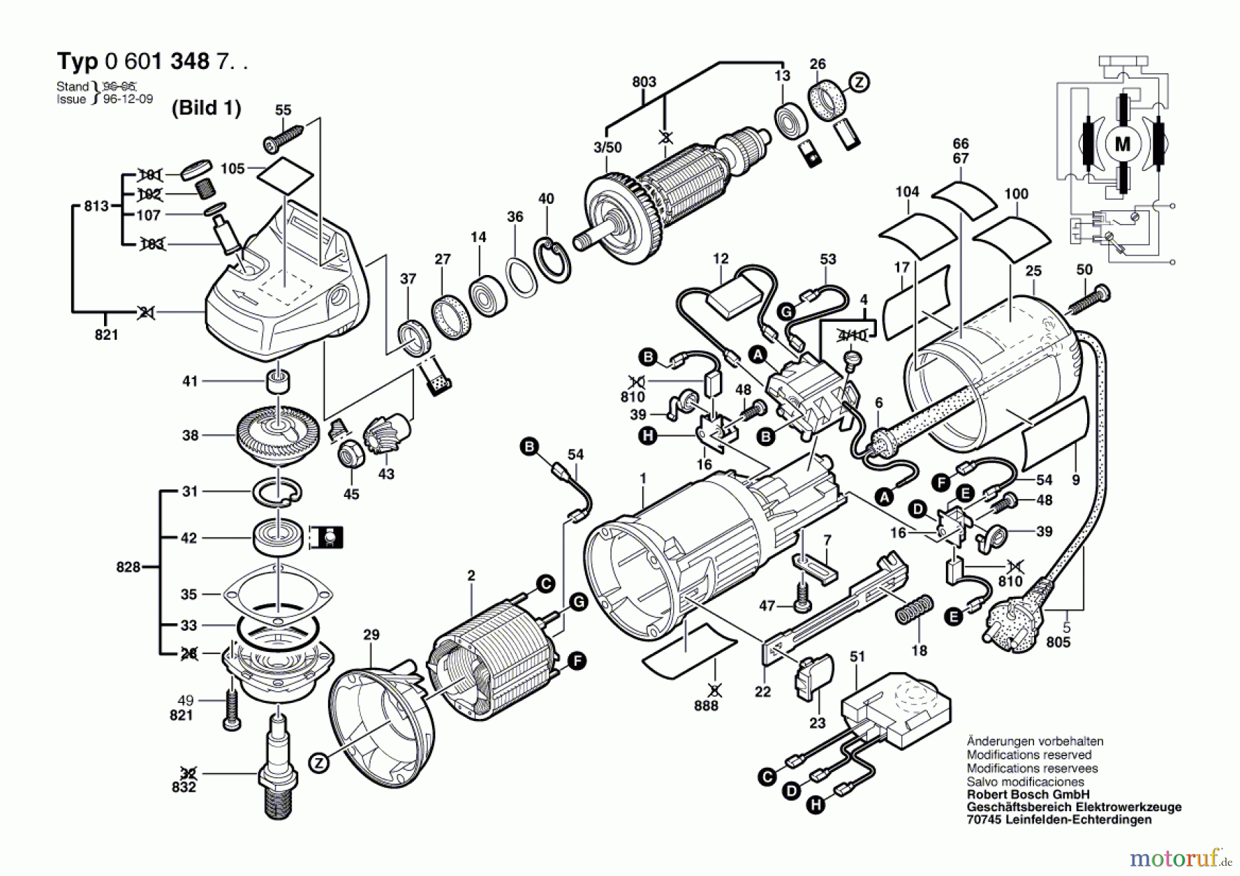  Bosch Werkzeug Winkelschleifer ---- Seite 1