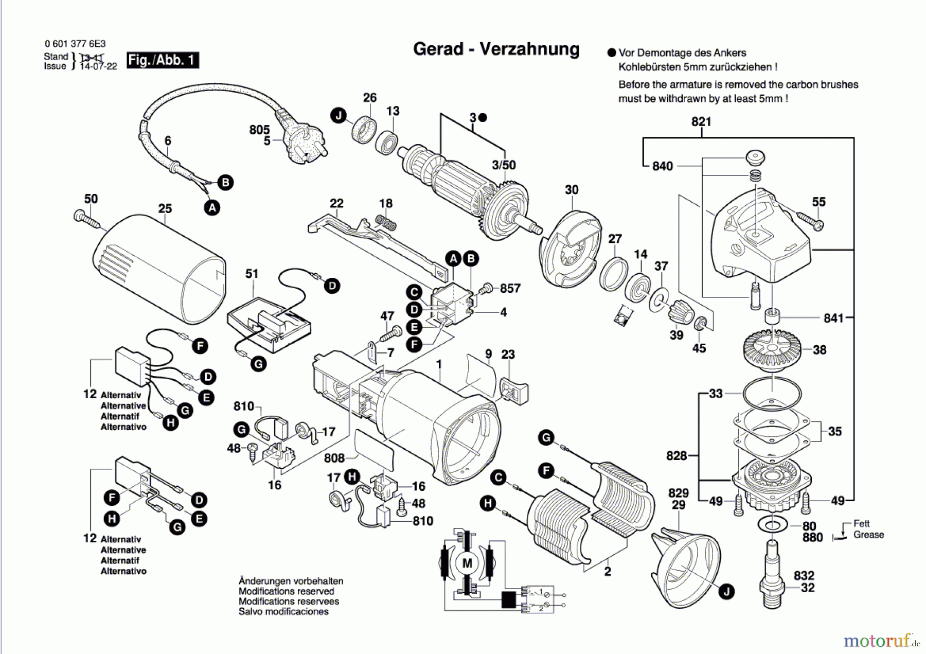  Bosch Werkzeug Winkelschleifer GWS 8-100 CE Seite 1