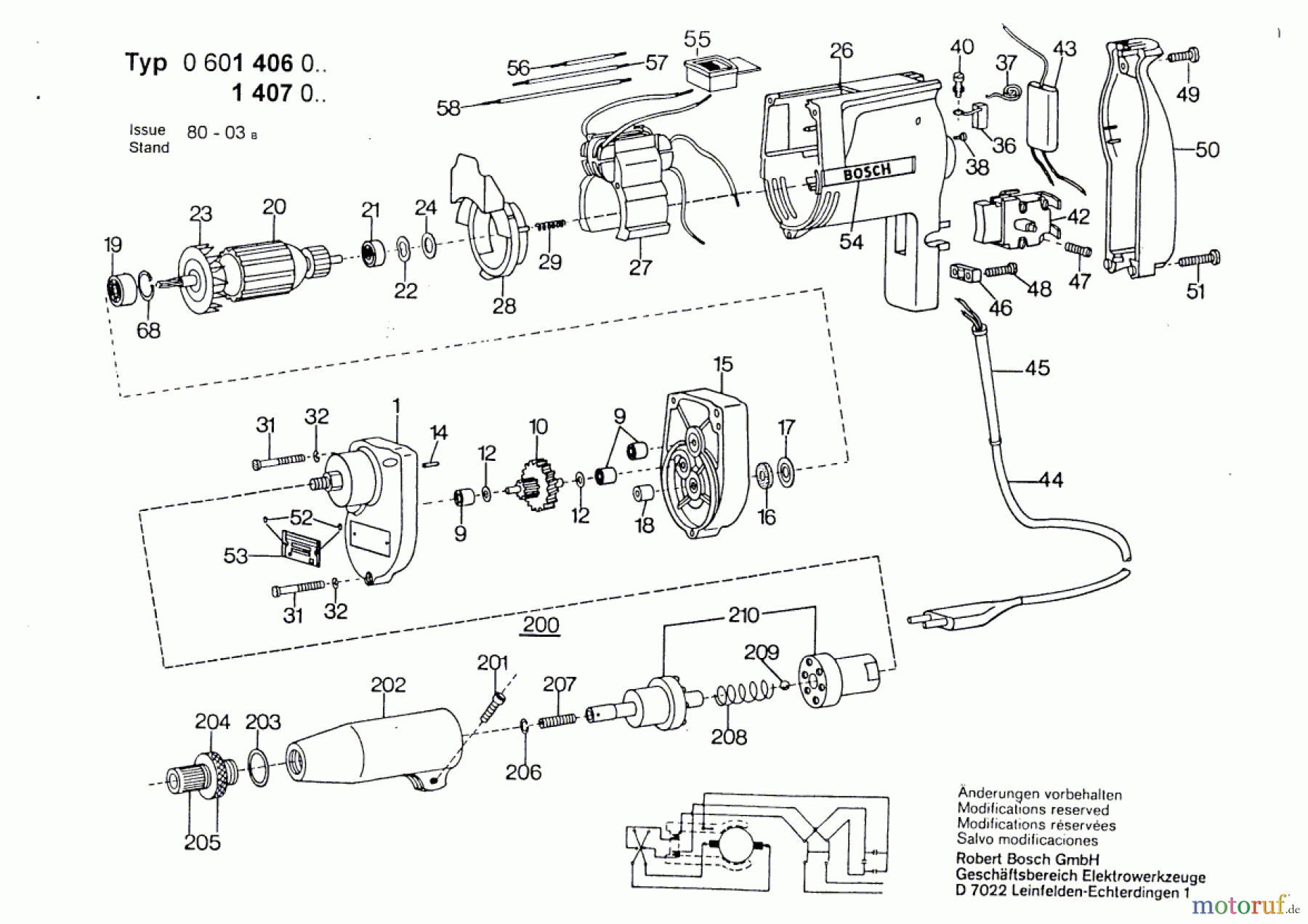  Bosch Werkzeug Bohrschrauber ---- Seite 1