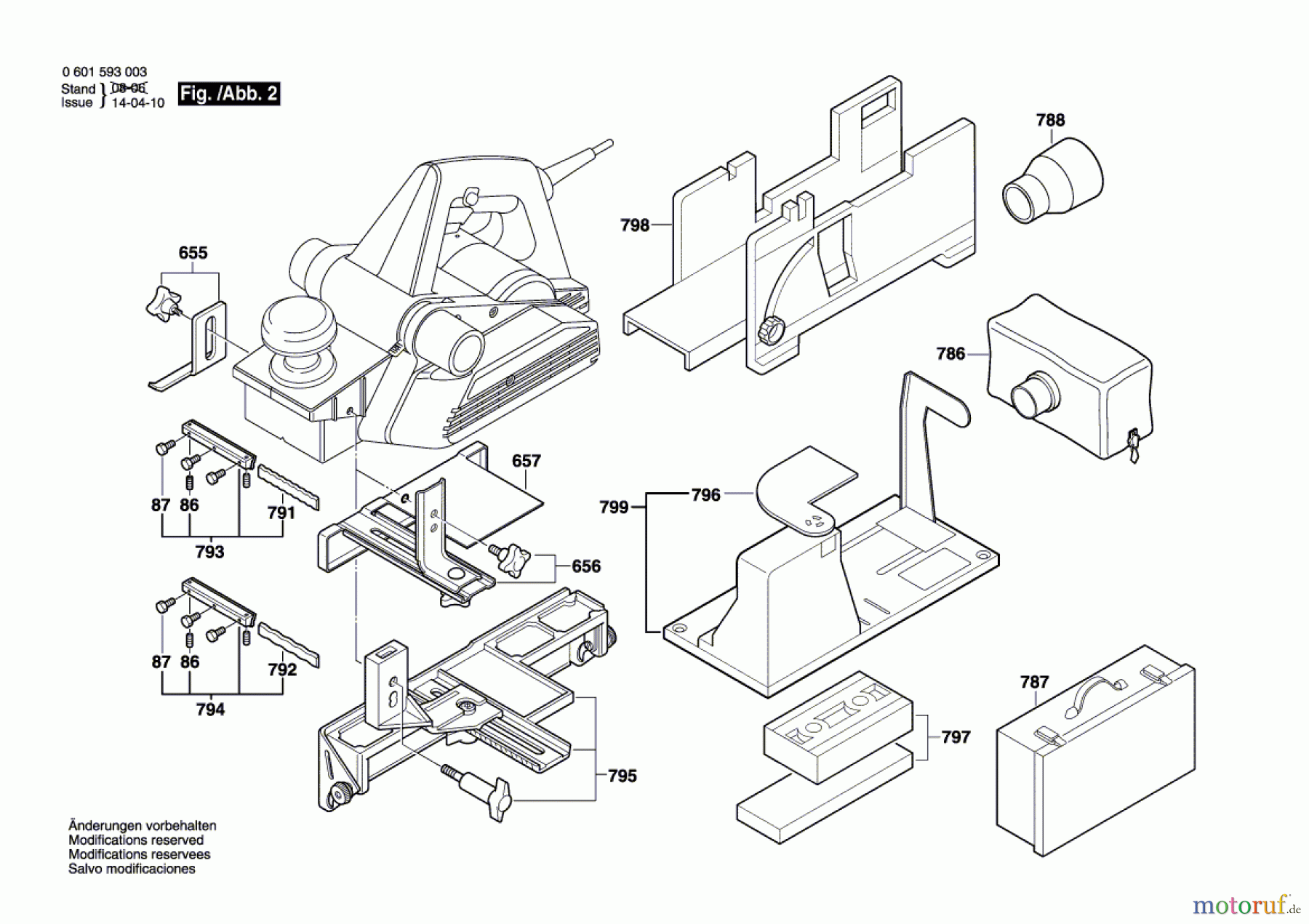  Bosch Werkzeug Gw-Handhobel GHO 31-82 Seite 2