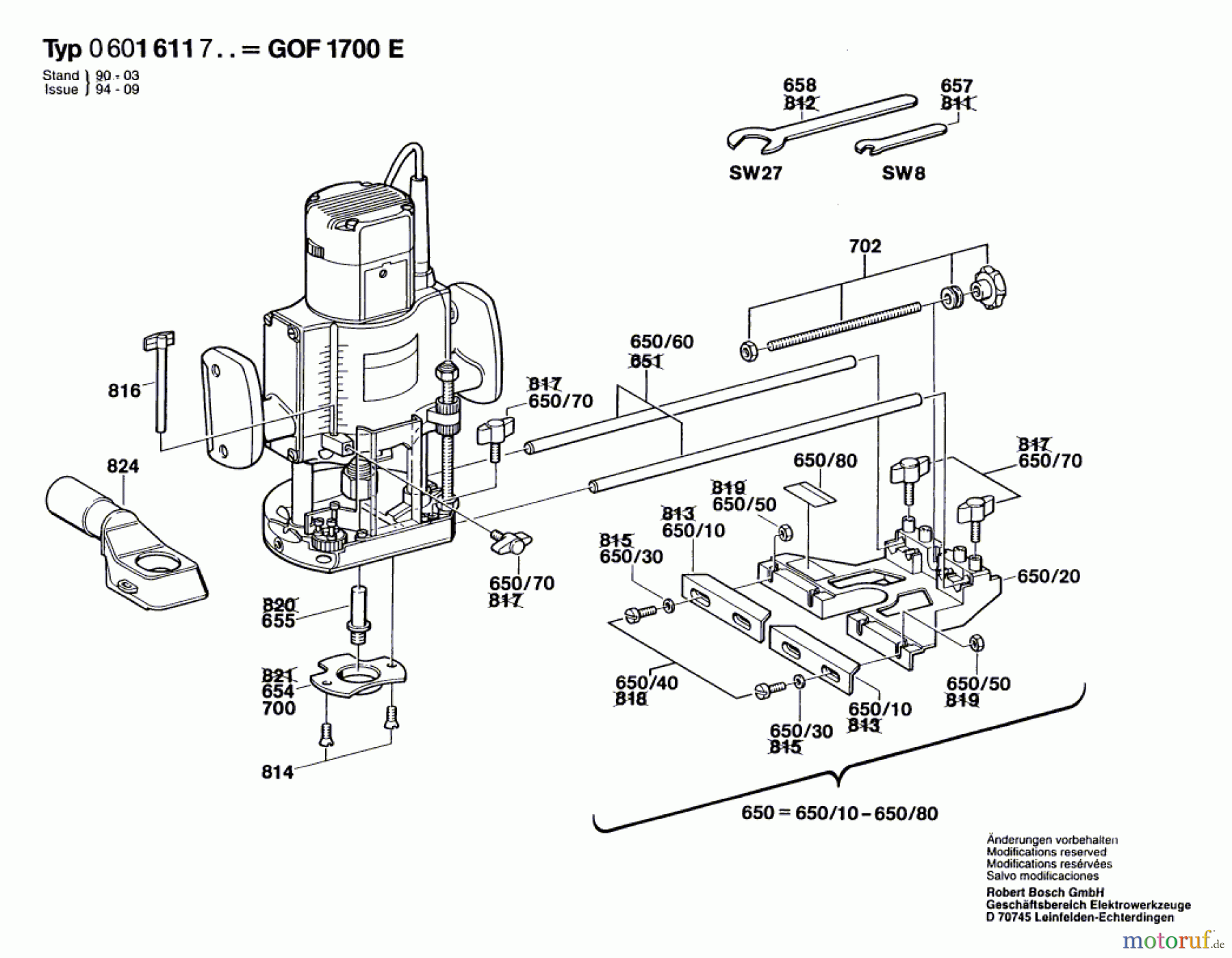  Bosch Werkzeug Hw-Oberfräse GOF 1700 E Seite 2