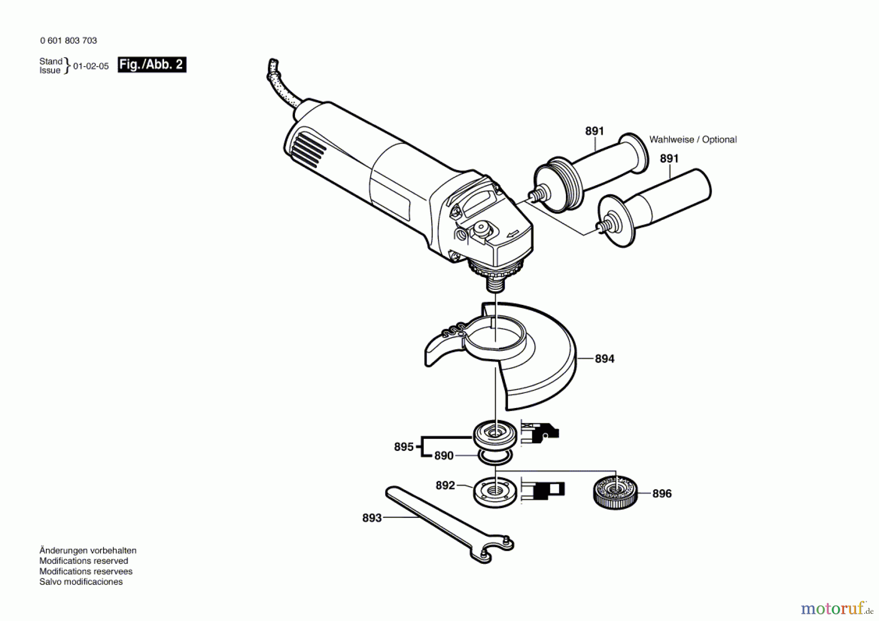  Bosch Werkzeug Winkelschleifer GWS 10-125CE Seite 2
