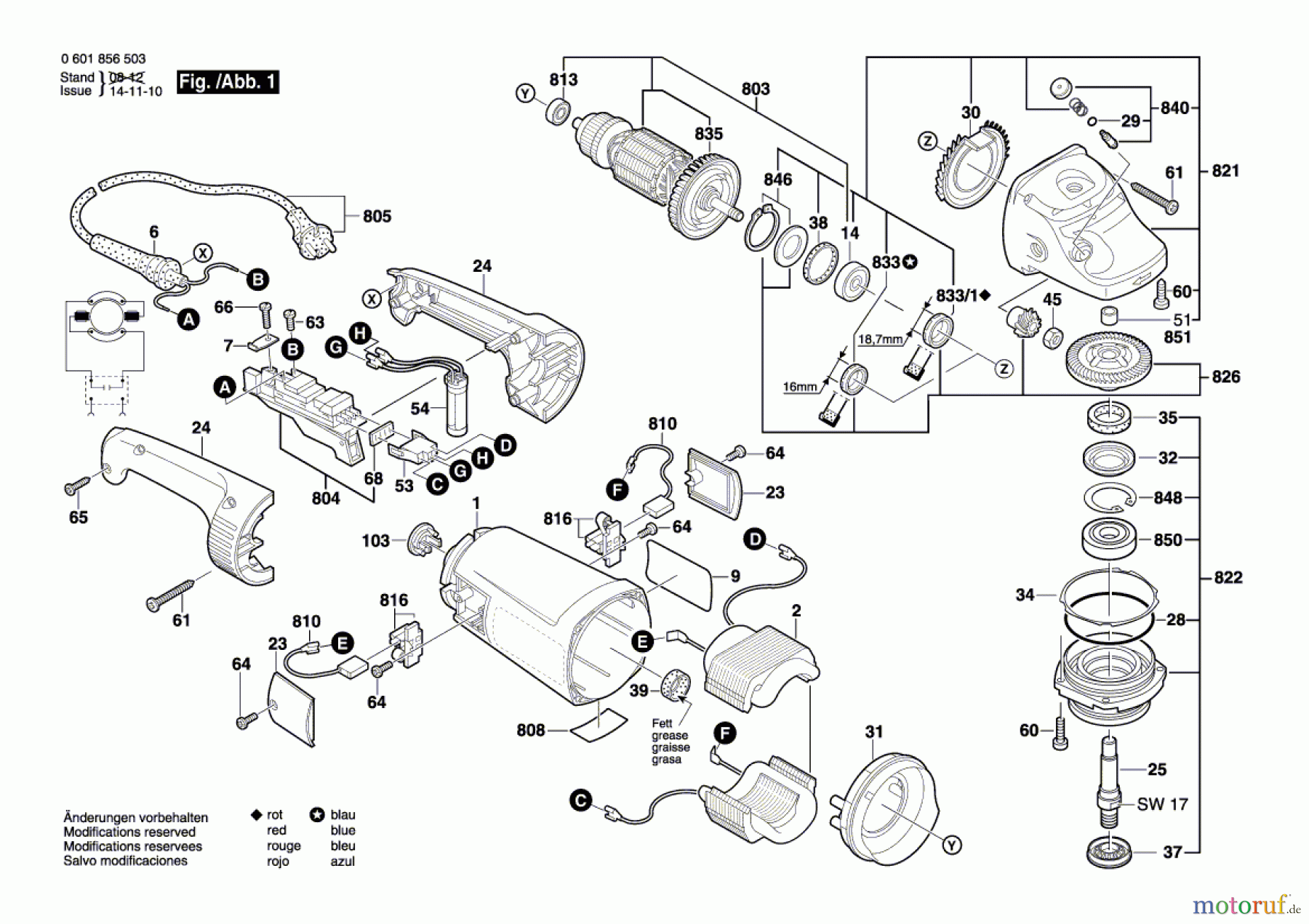  Bosch Werkzeug Winkelschleifer GWS 26-230 JH Seite 1