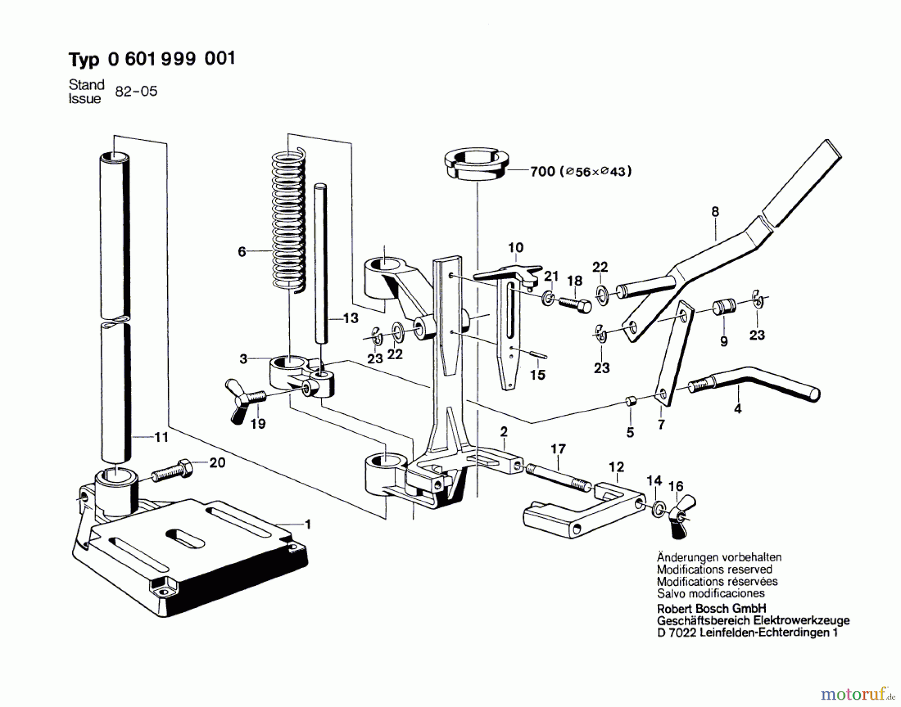  Bosch Werkzeug Bohrständer ---- Seite 1