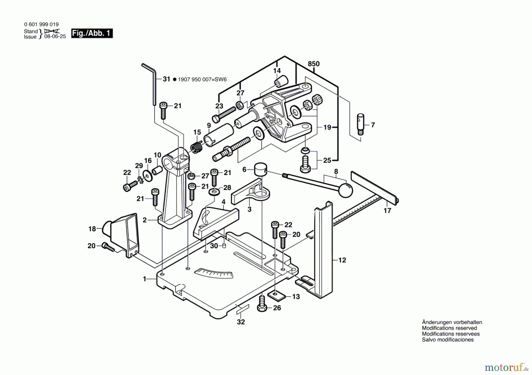  Bosch Werkzeug Trennschleifständer ---- Seite 1