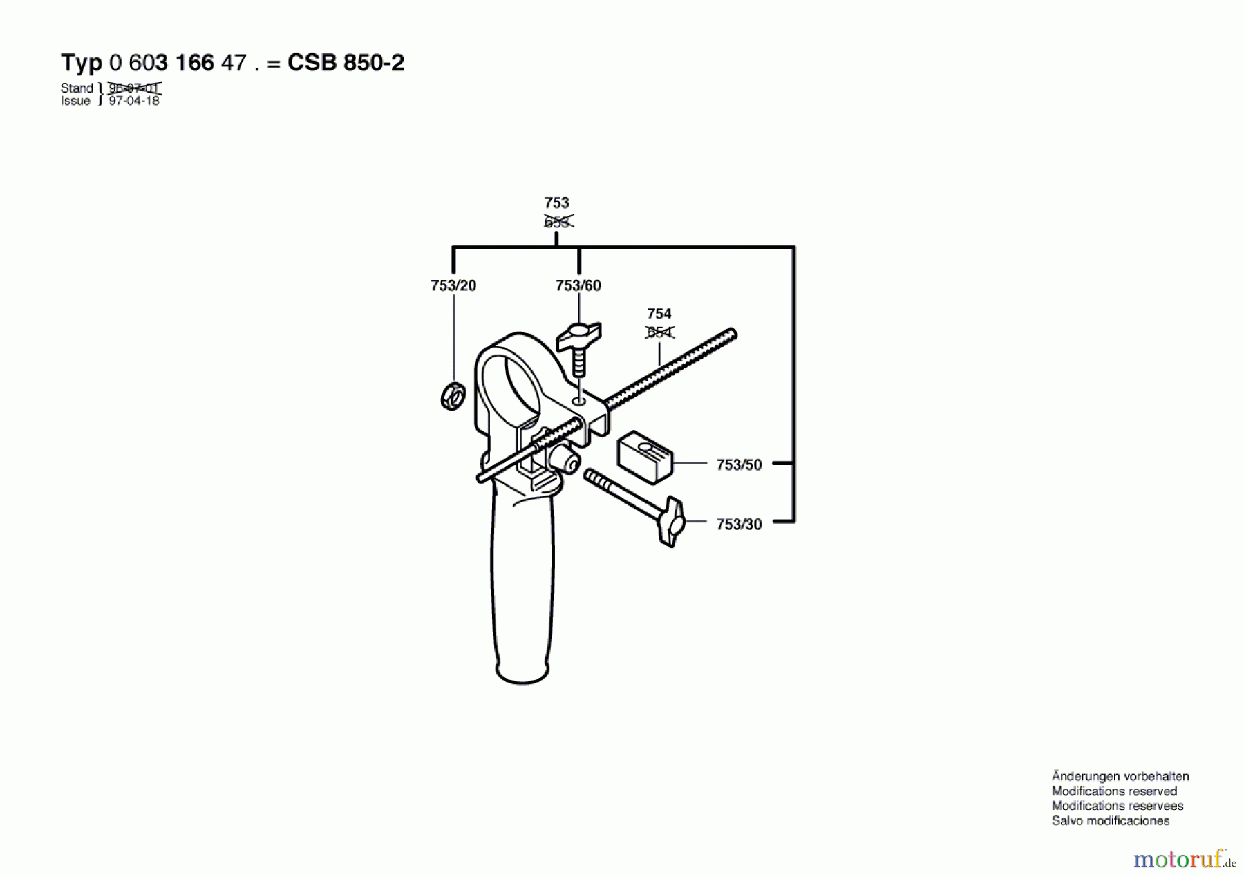  Bosch Werkzeug Schlagbohrmaschine CSB 850-2 RET Seite 2