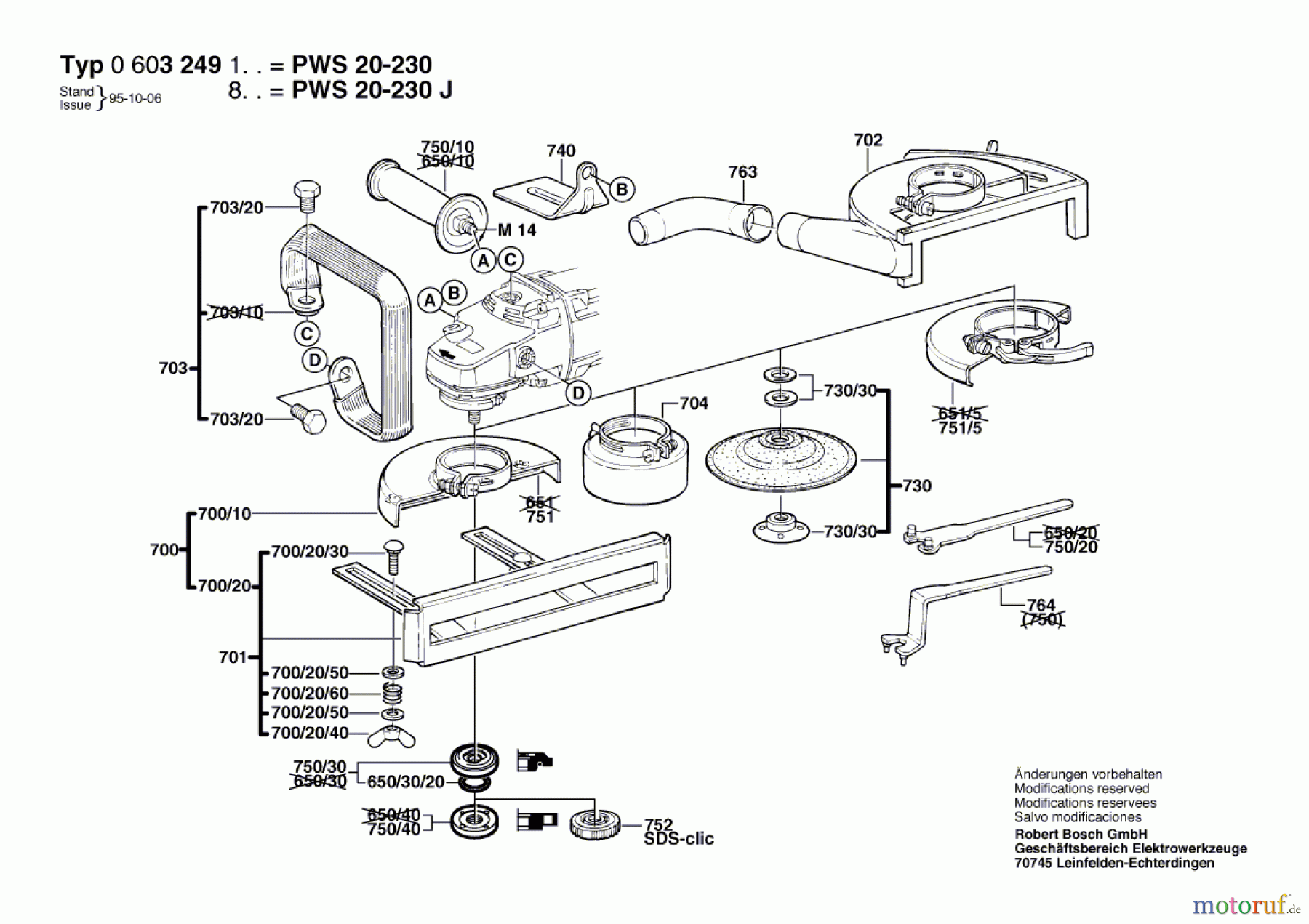  Bosch Werkzeug Winkelschleifer PWS 20-230 J Seite 2