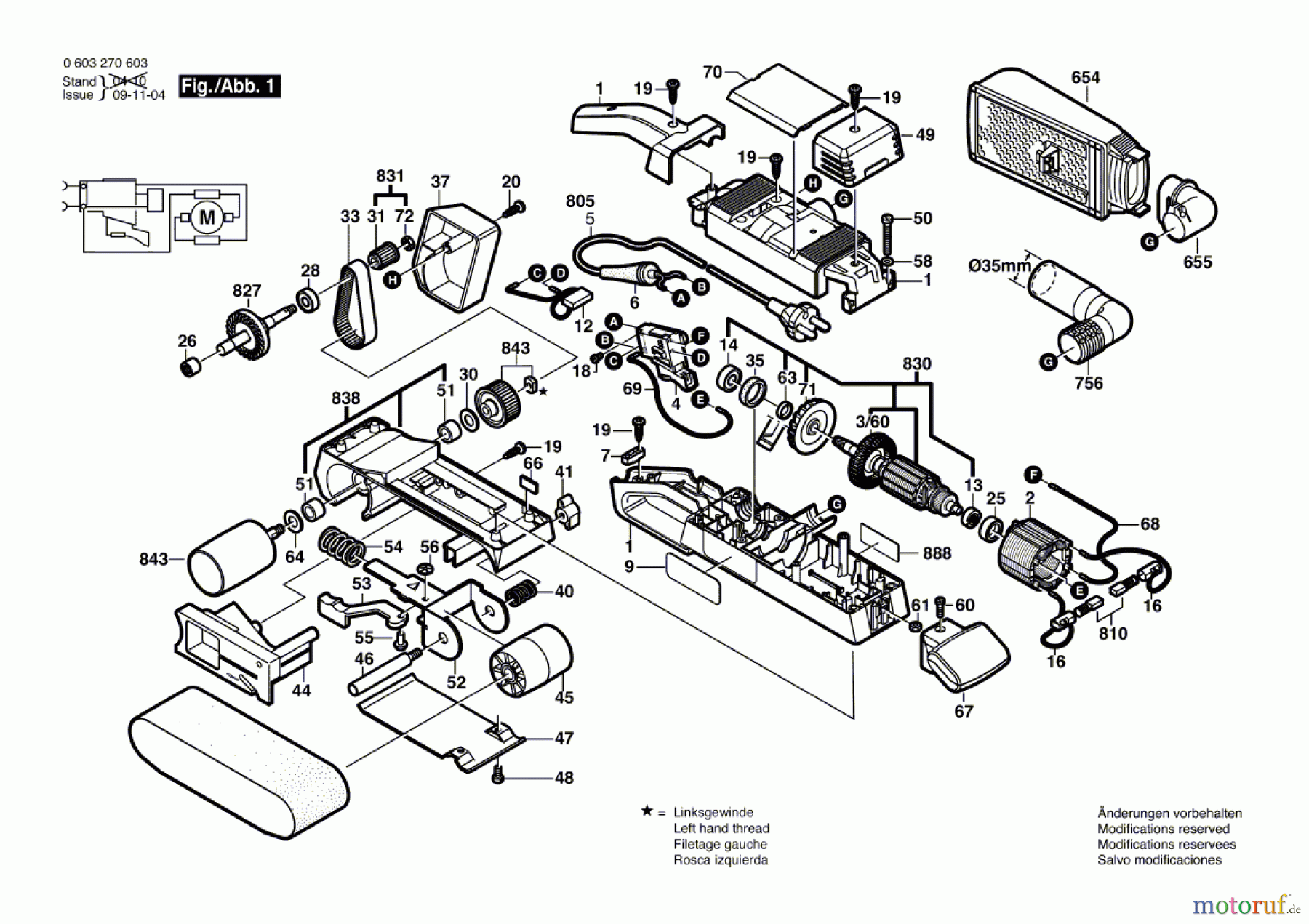  Bosch Werkzeug Bandschleifer PBS 75 AE Seite 1