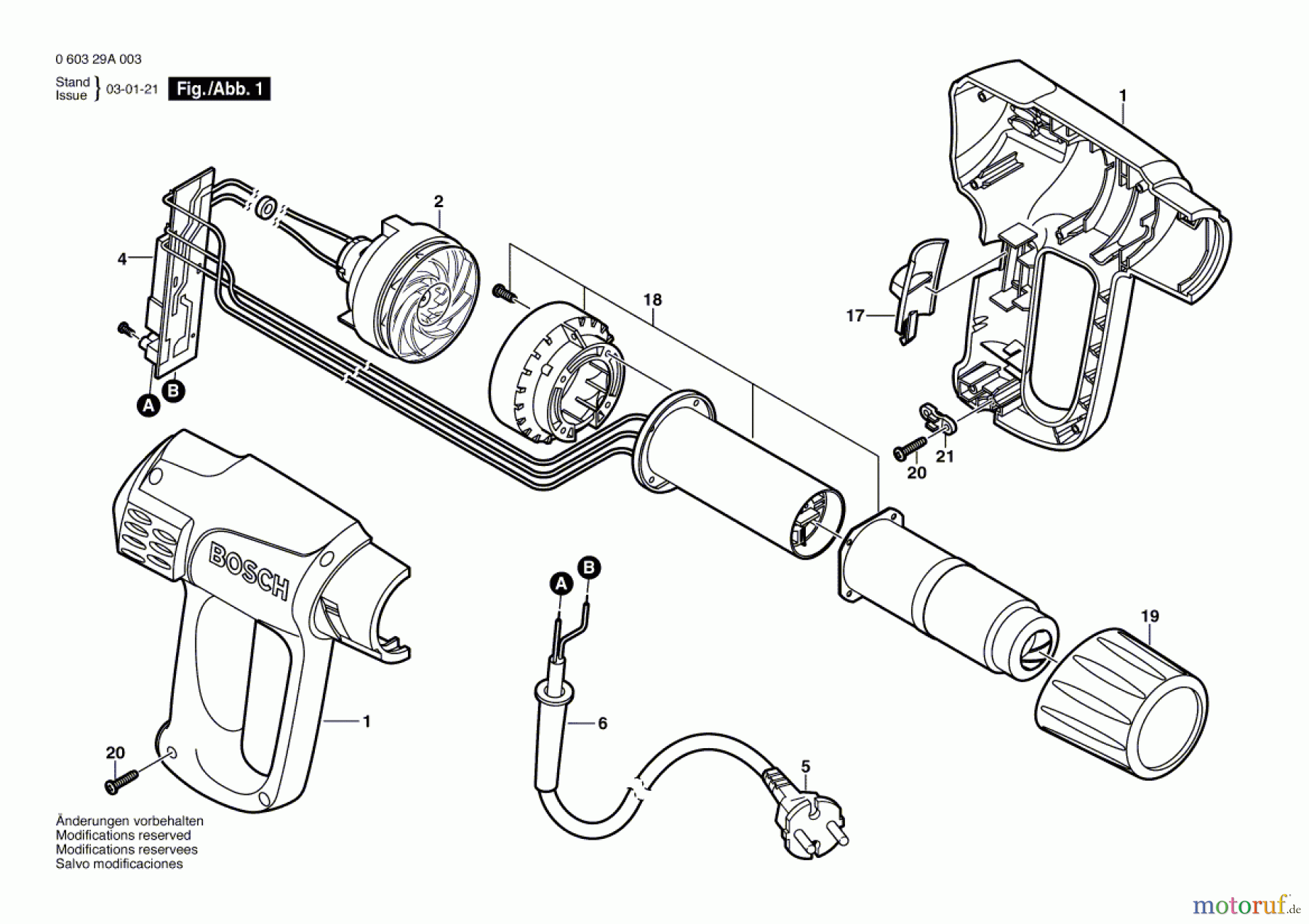  Bosch Werkzeug Heissluftgebläse PHG 500-2 Seite 1