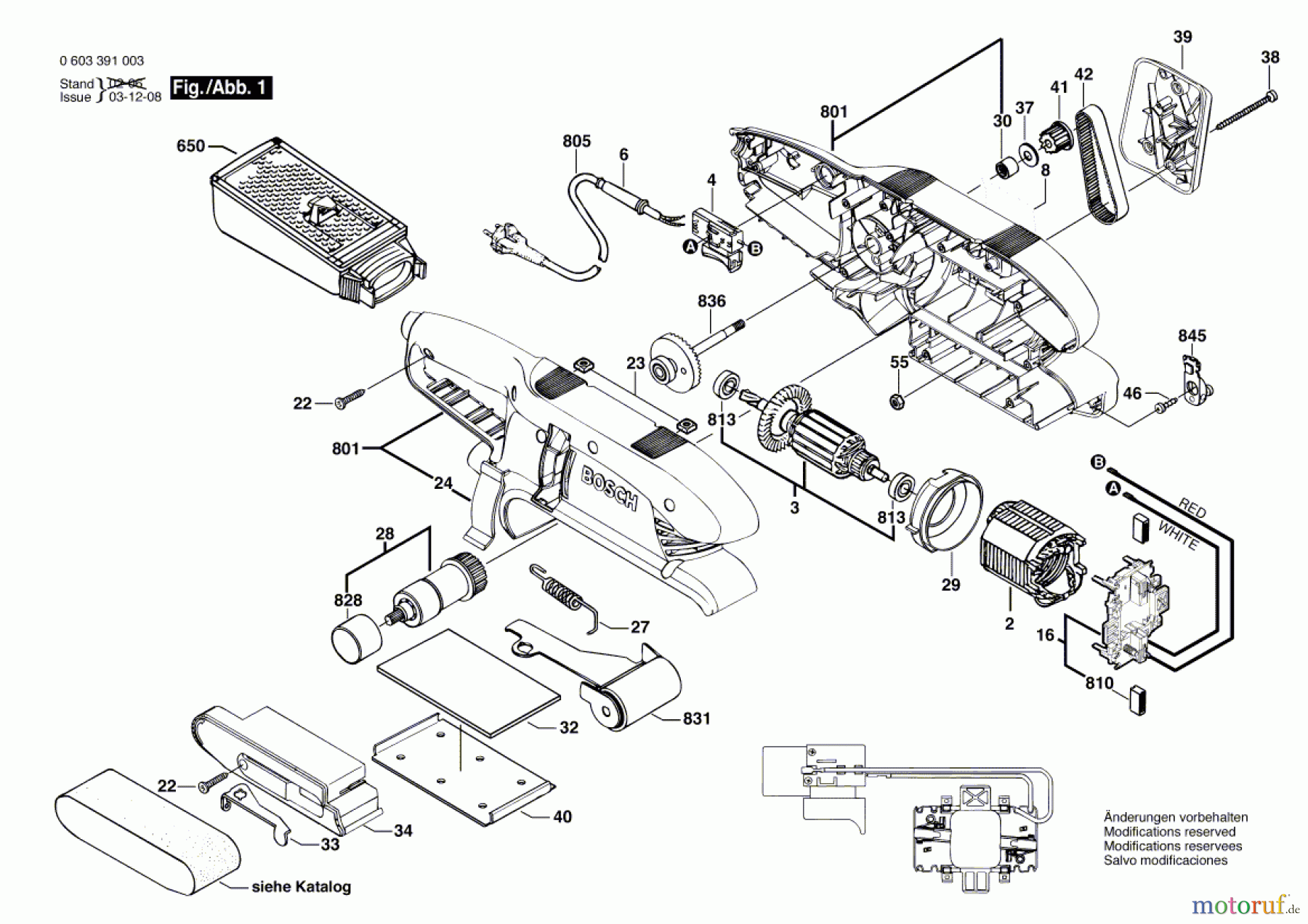  Bosch Werkzeug Bandschleifer PBS 7 A Seite 1