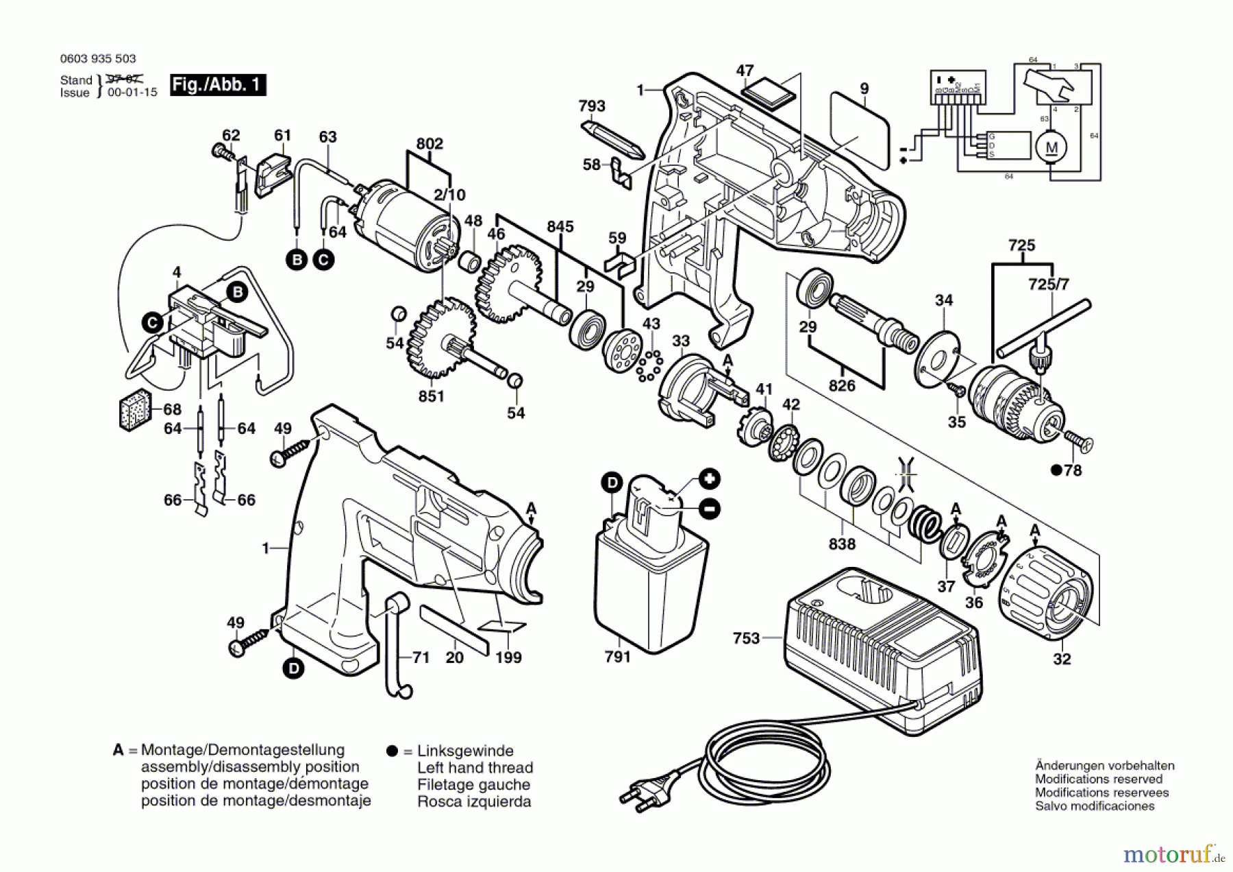  Bosch Akku Werkzeug Akku-Schrauber SR 12 E Seite 1