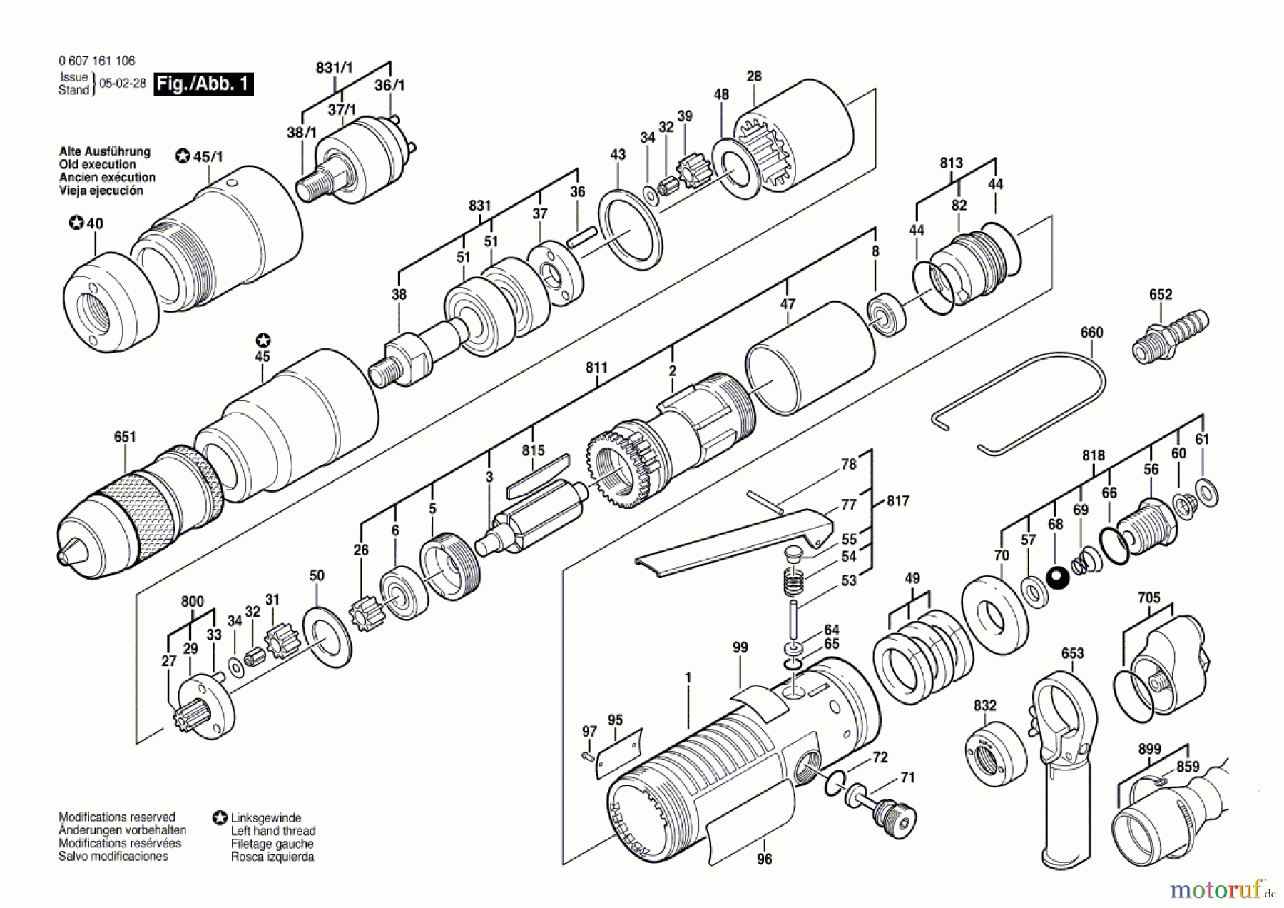  Bosch Werkzeug Pw-Bohrmaschine-Ind 400 WATT-SERIE Seite 1