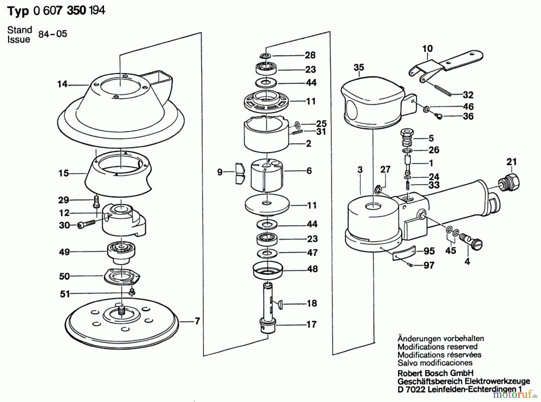  Bosch Werkzeug Pw-Exzenterschleifer ---- Seite 1