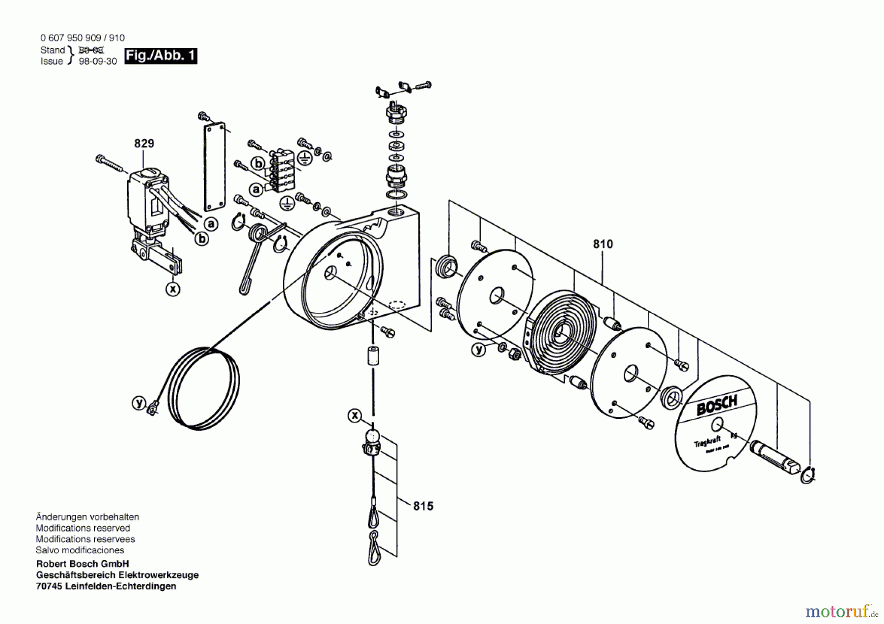  Bosch Werkzeug Federzug ---- Seite 1