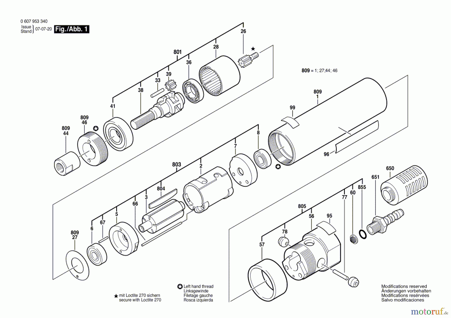  Bosch Werkzeug Einbaumotor 180 WATT-SERIE Seite 1