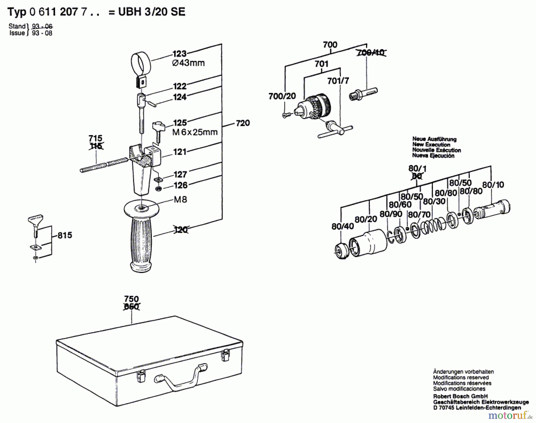  Bosch Werkzeug Bohrhammer UBH 3/20 SE Seite 2