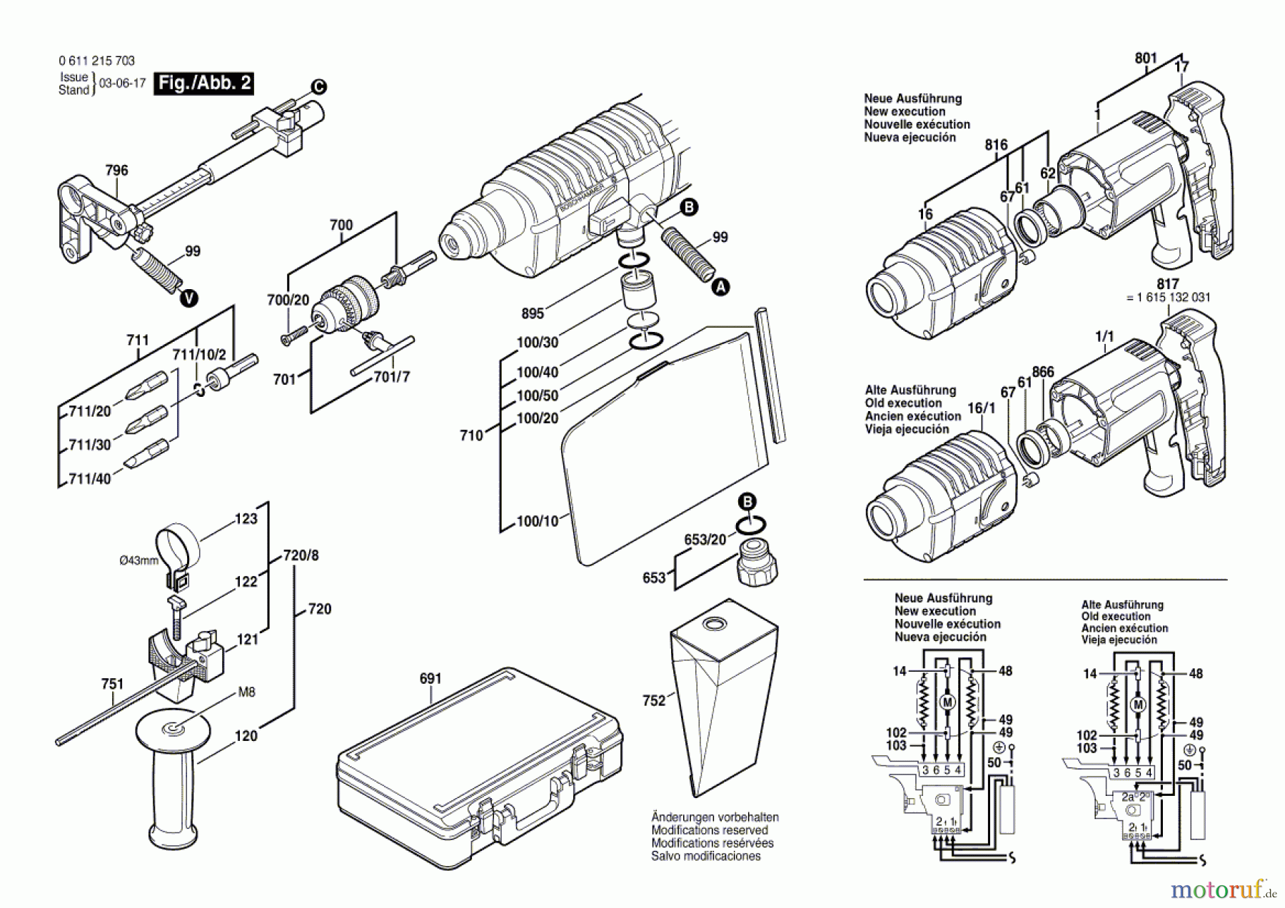  Bosch Werkzeug Bohrhammer GBH 2-20 REA Seite 2