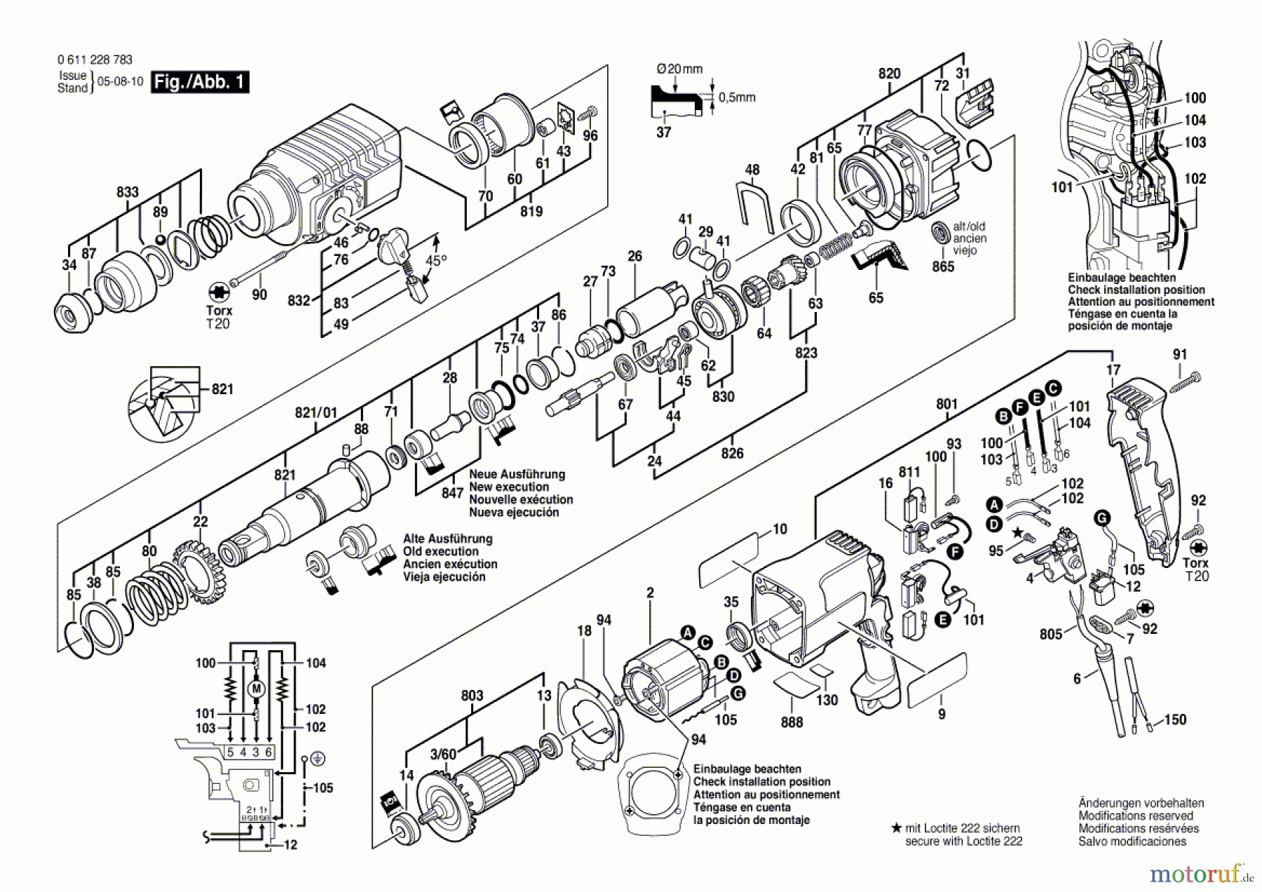  Bosch Werkzeug Bohrhammer BHE 2-24 LR Seite 1