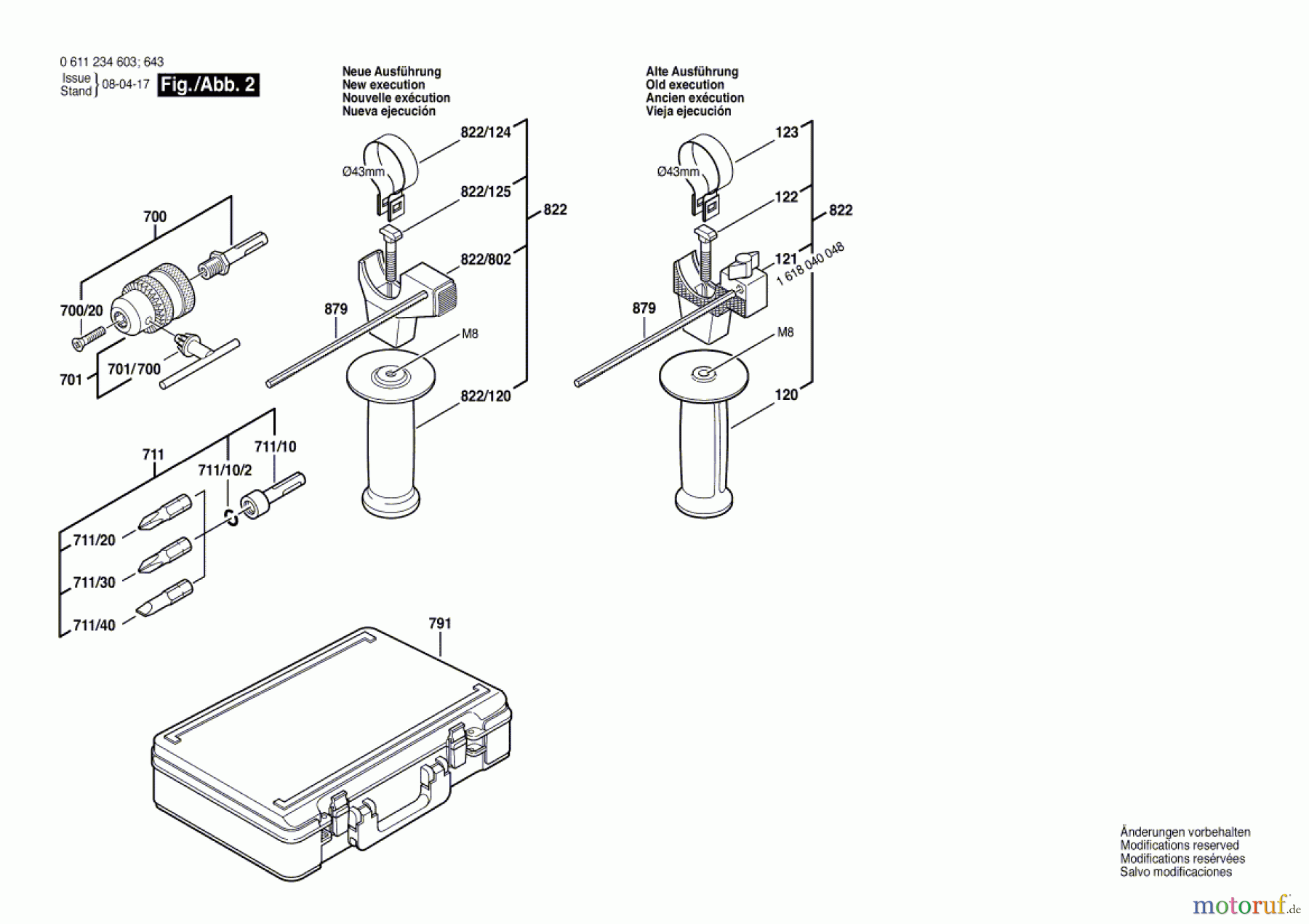  Bosch Werkzeug Bohrhammer GBH 2-20 SE Seite 2