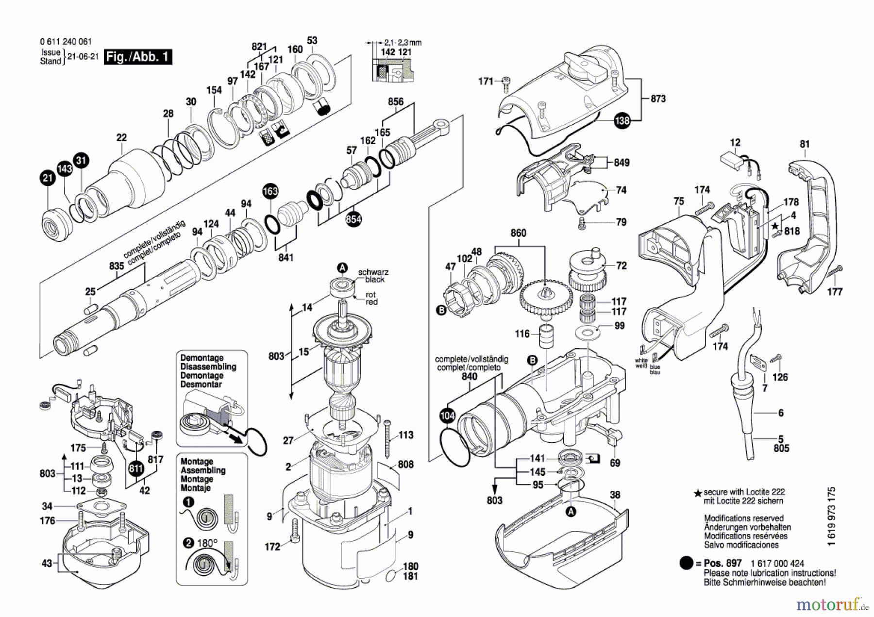  Bosch Werkzeug Bohrhammer GBH 5400 Seite 1