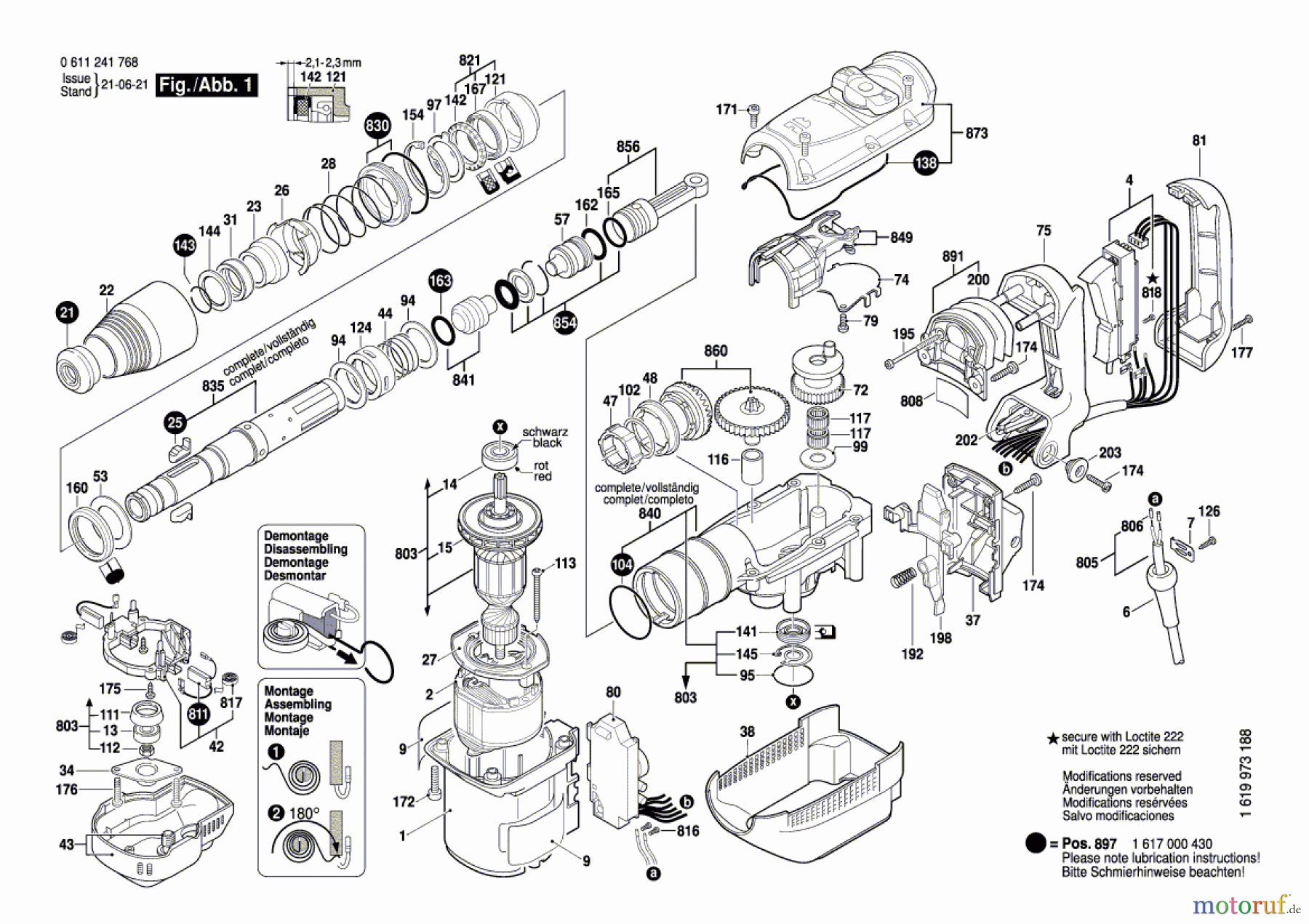  Bosch Werkzeug Bohrhammer BMH 40-XE Seite 1