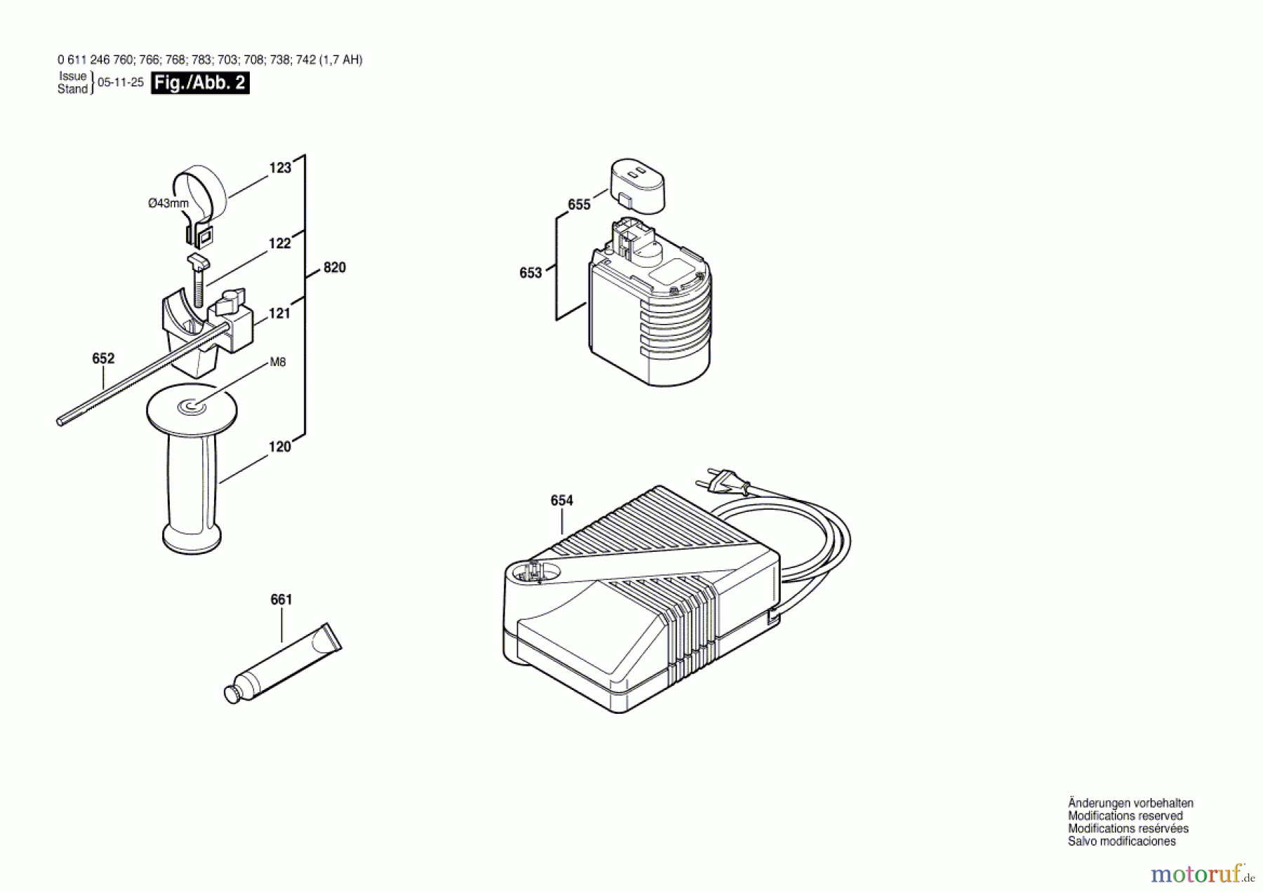  Bosch Akku Werkzeug Gw-Akku-Bohrhammer GBH 24 VFR Seite 2