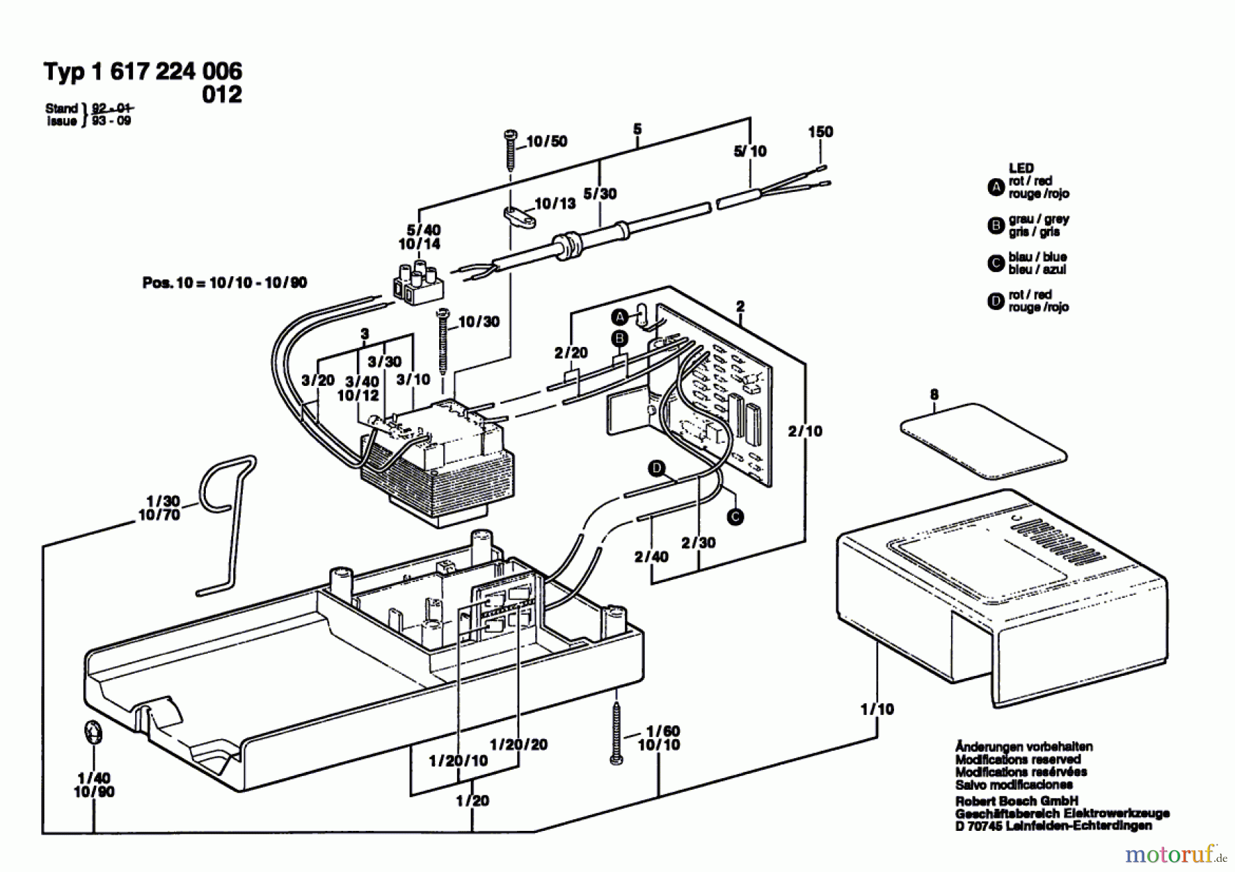  Bosch Werkzeug Batterie-Ladegerät ---- Seite 1