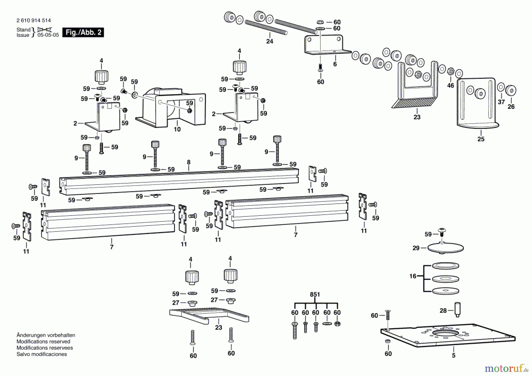  Bosch Werkzeug Frästisch RA1180 Seite 2